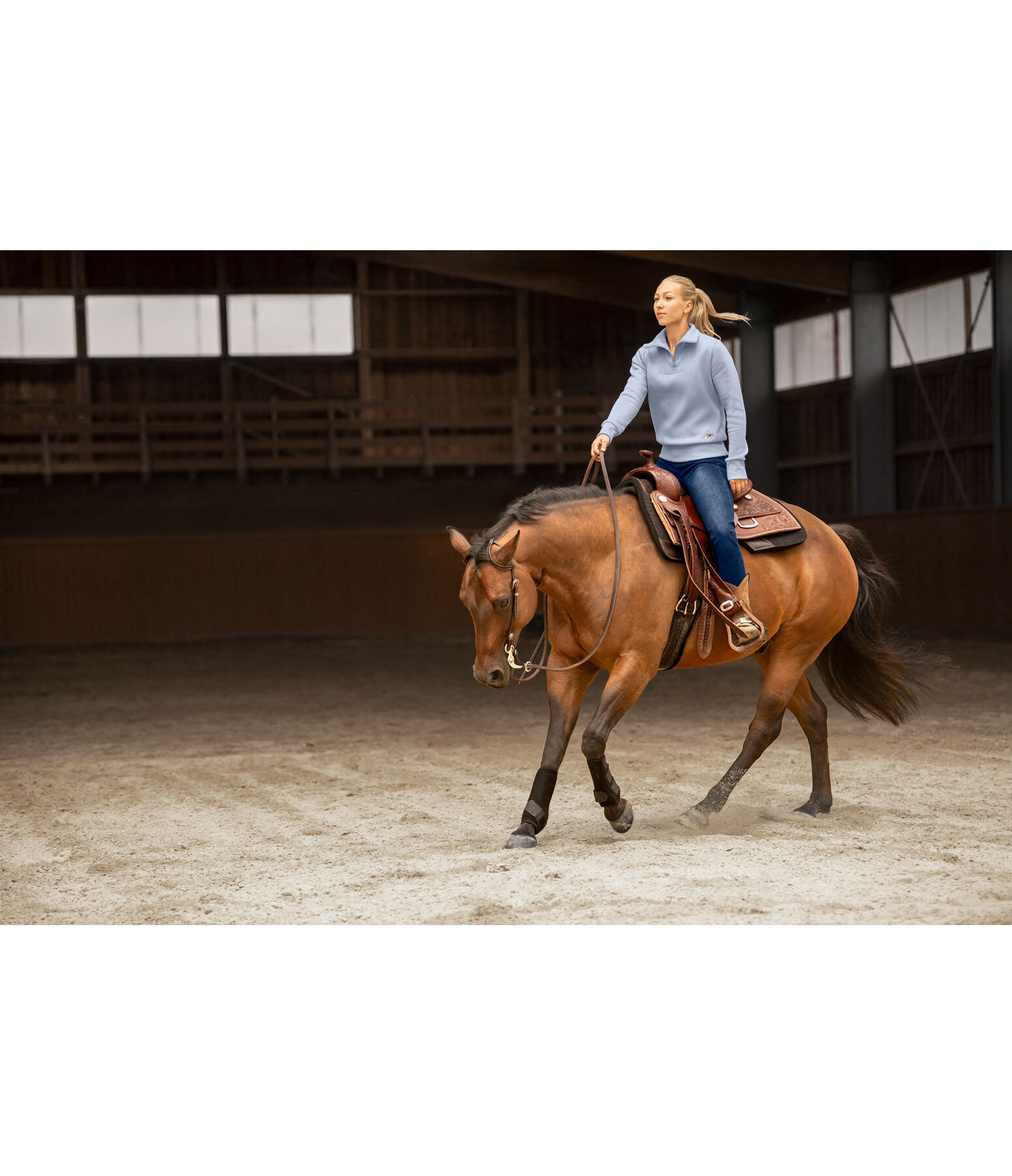 Pullover � col zipp�  Reign