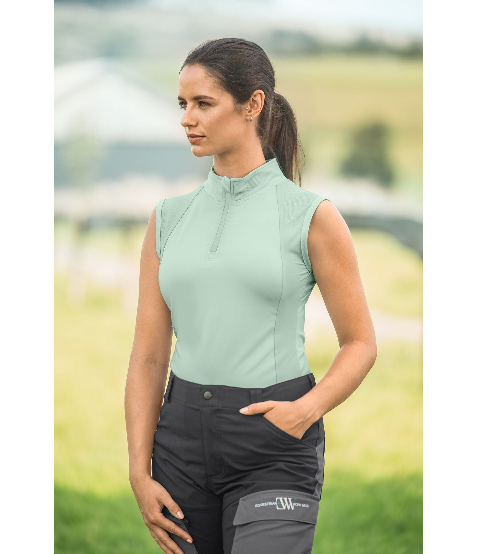 T-shirt technique sans manches