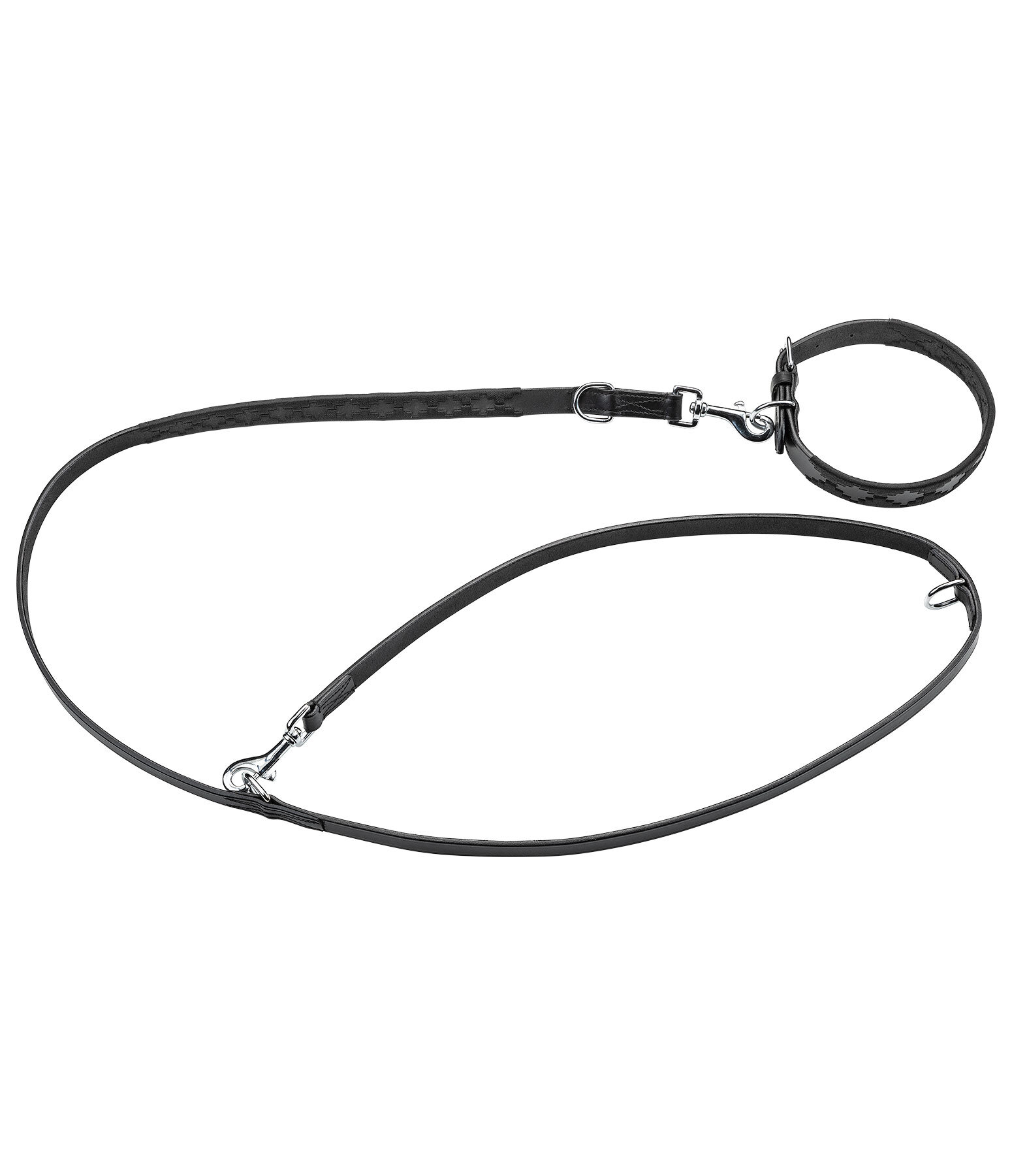 Set collier et laisse en cuir pour chiens  Polo Sports