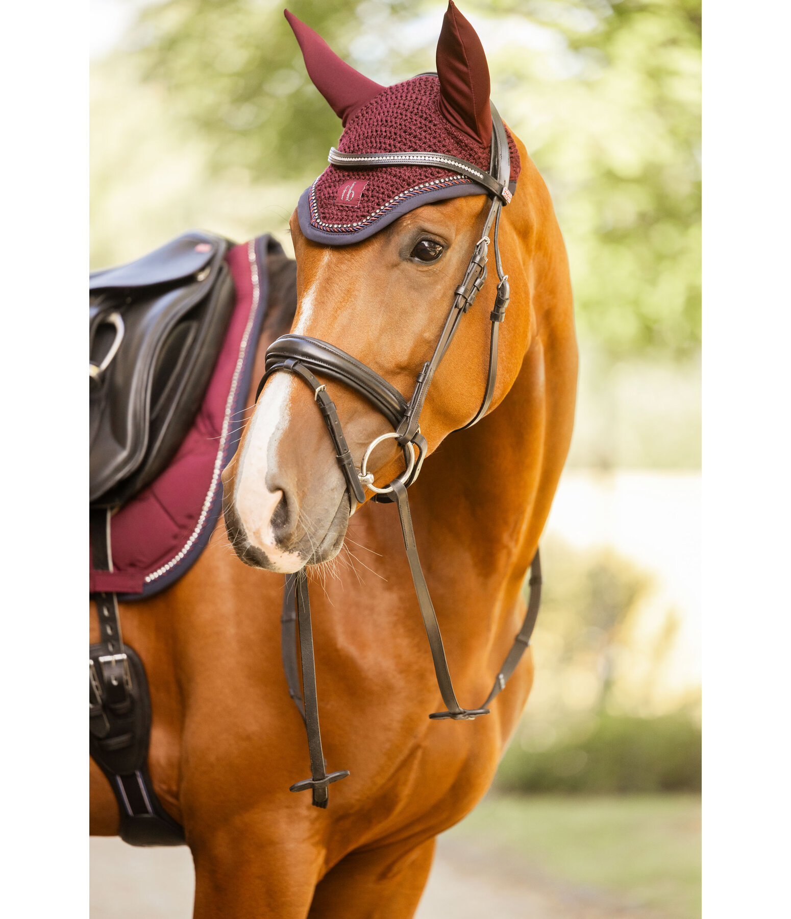 Bonnet anti-mouches en maille crochet�e  Twotone & Crystal