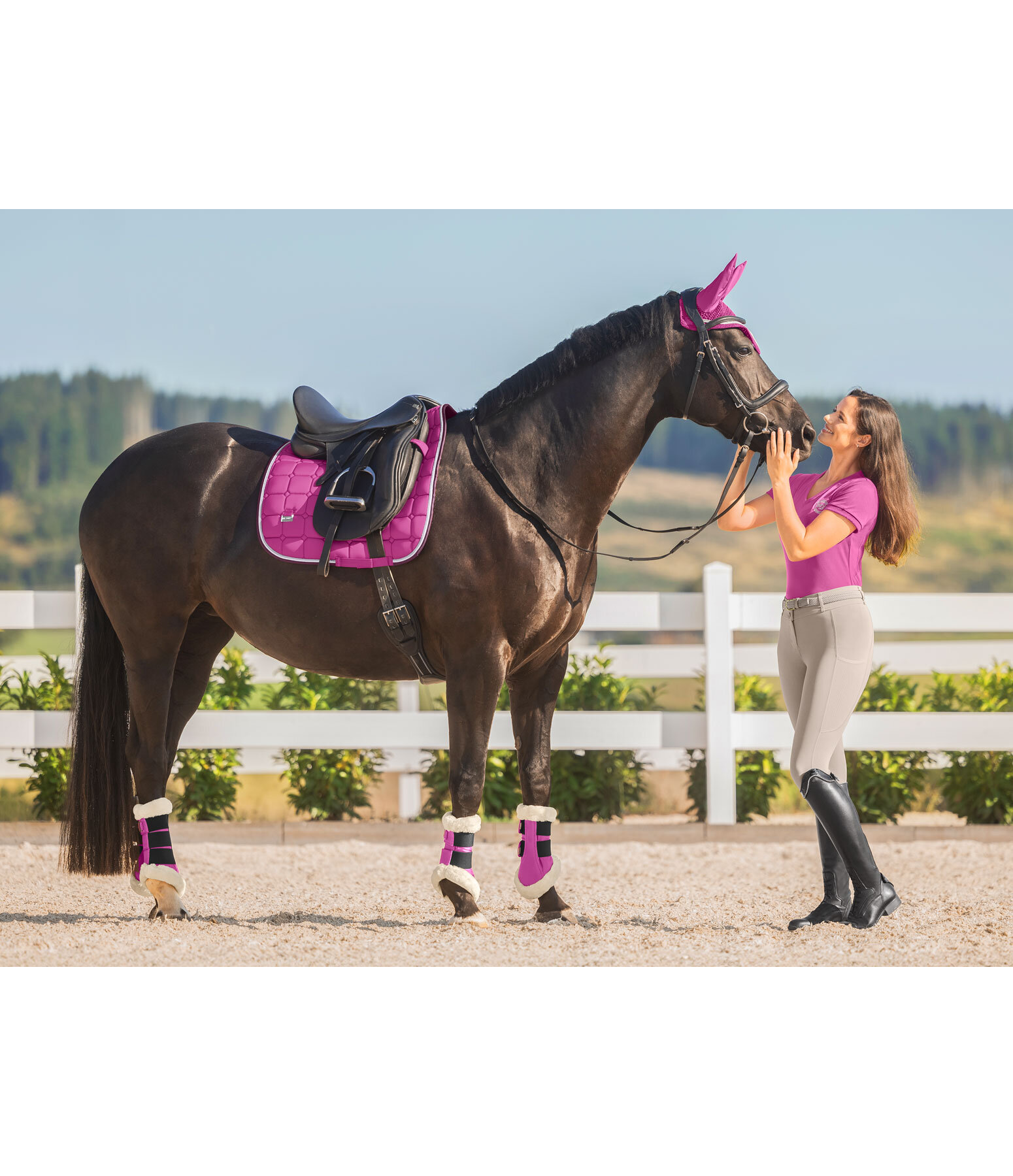 Gutres de dressage en polaire Teddy  Essential, pour antrieurs