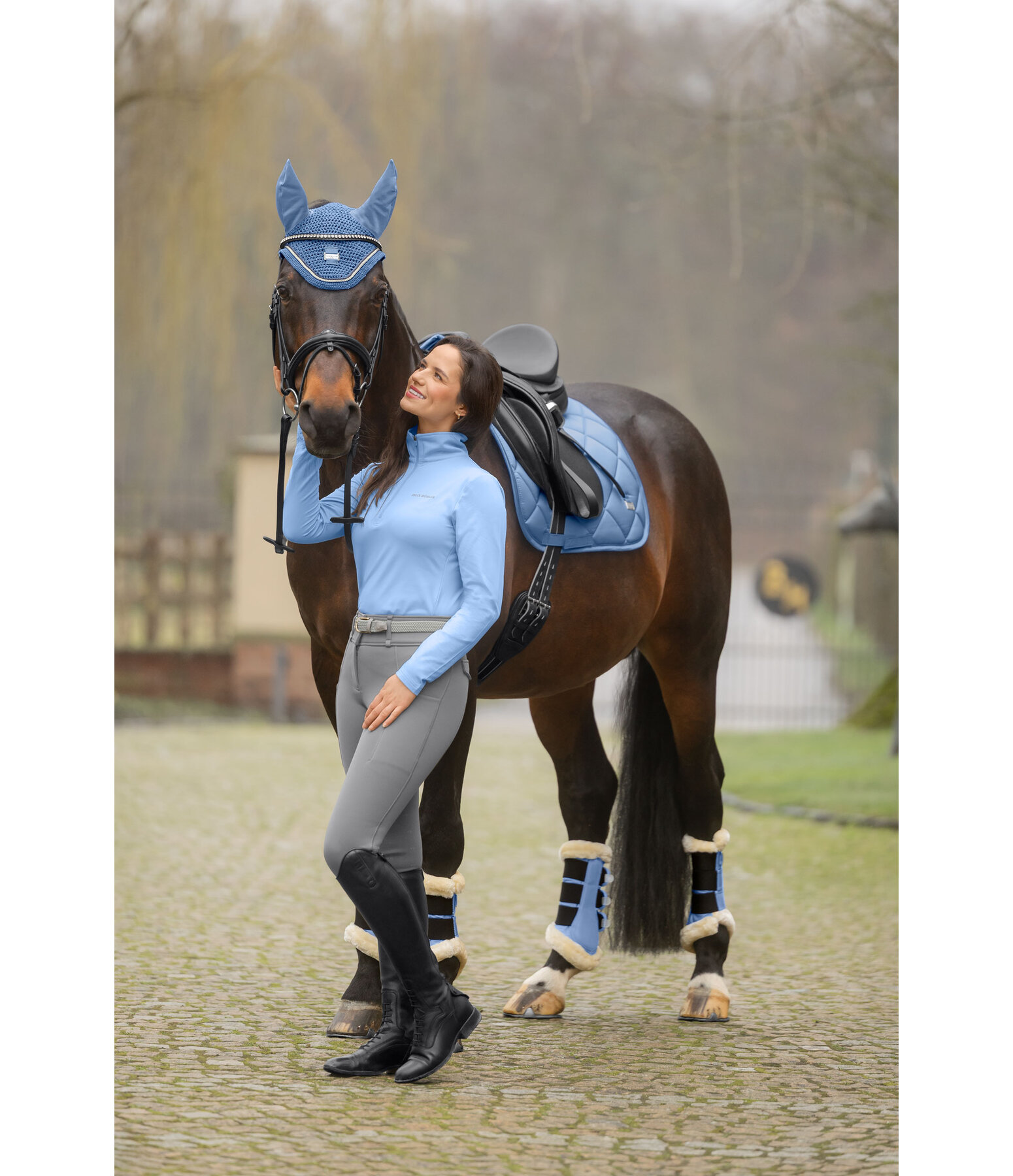 Gu�tres de dressage en polaire Teddy  Essential, pour post�rieurs