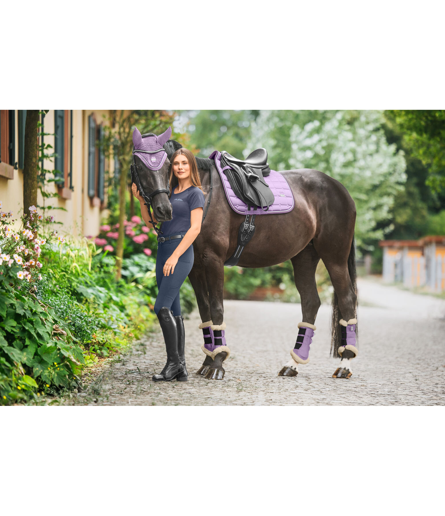 Gu�tres de dressage en polaire Teddy  Essential, pour post�rieurs