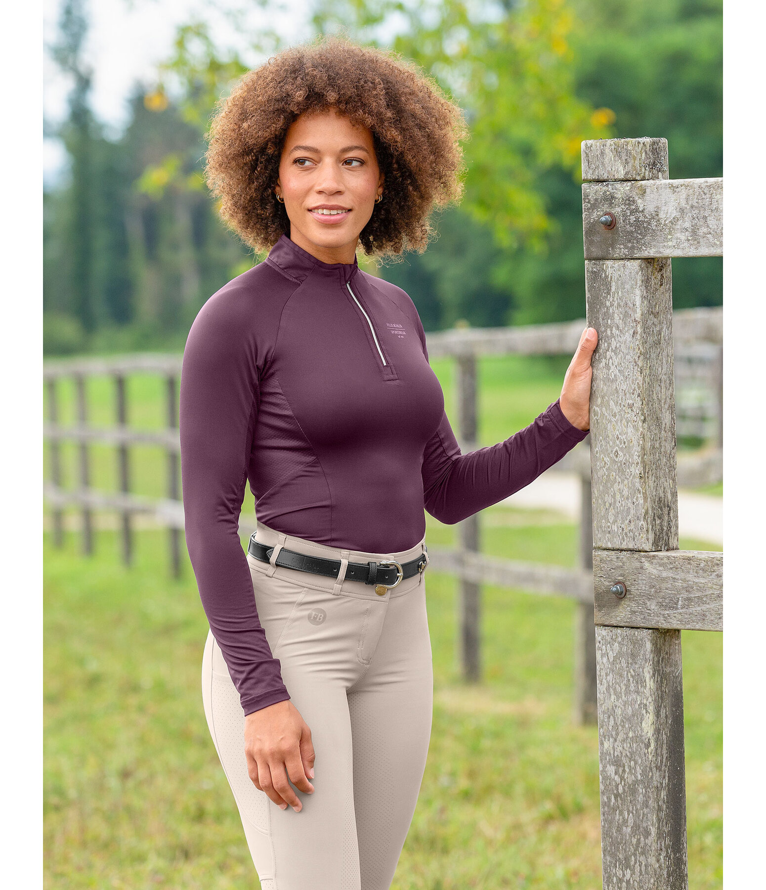 T-shirt technique  manches longues zipp  Sofie