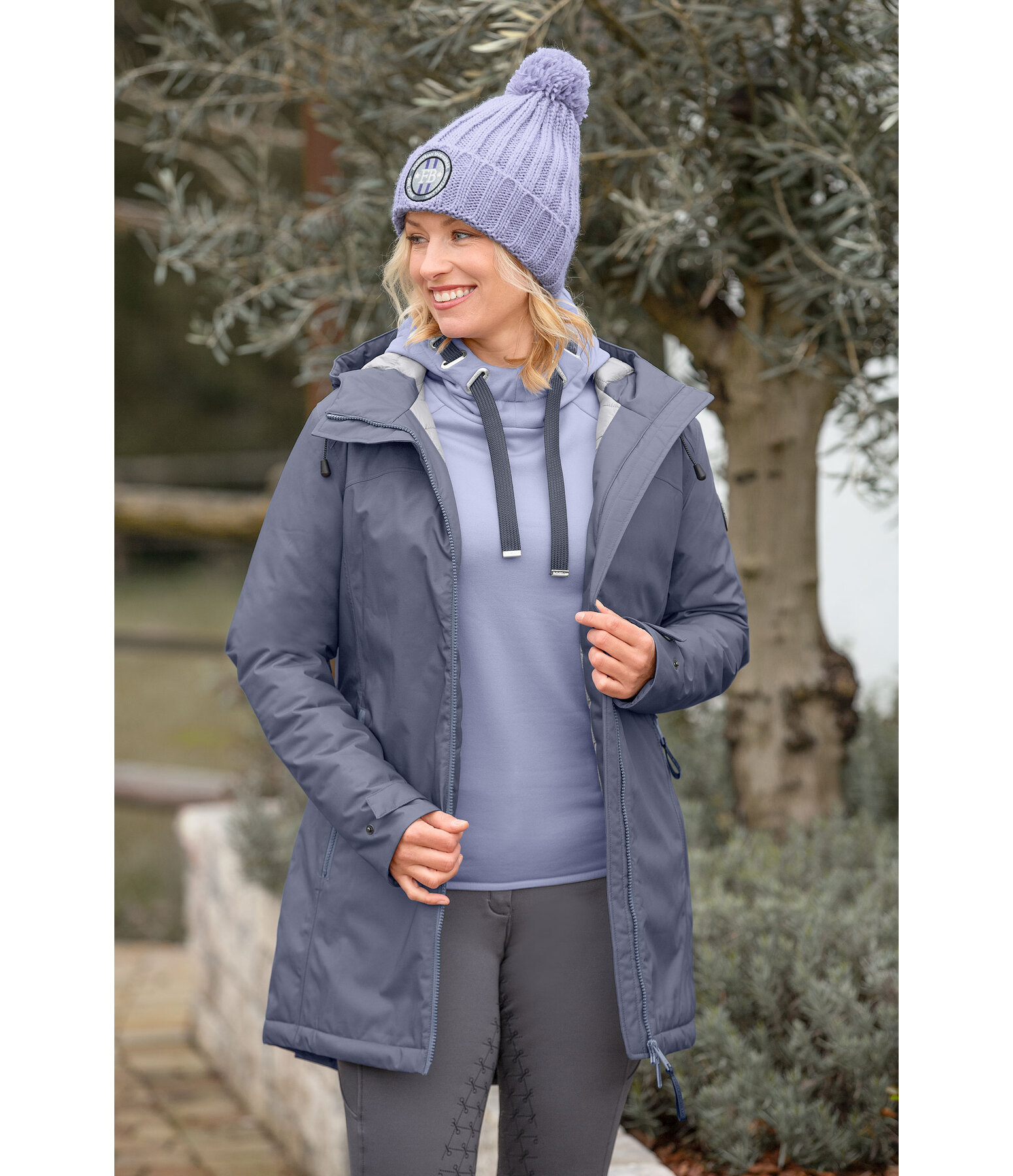 Manteau d'quitation fonctionnel  capuche  Eliza