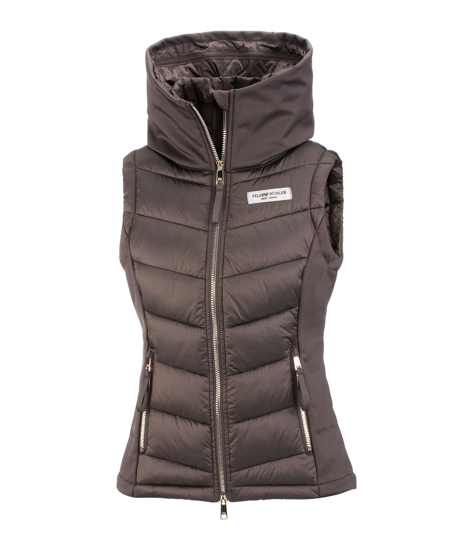 Gilet d'quitation bi-matire softshell  capuche  Katlyn