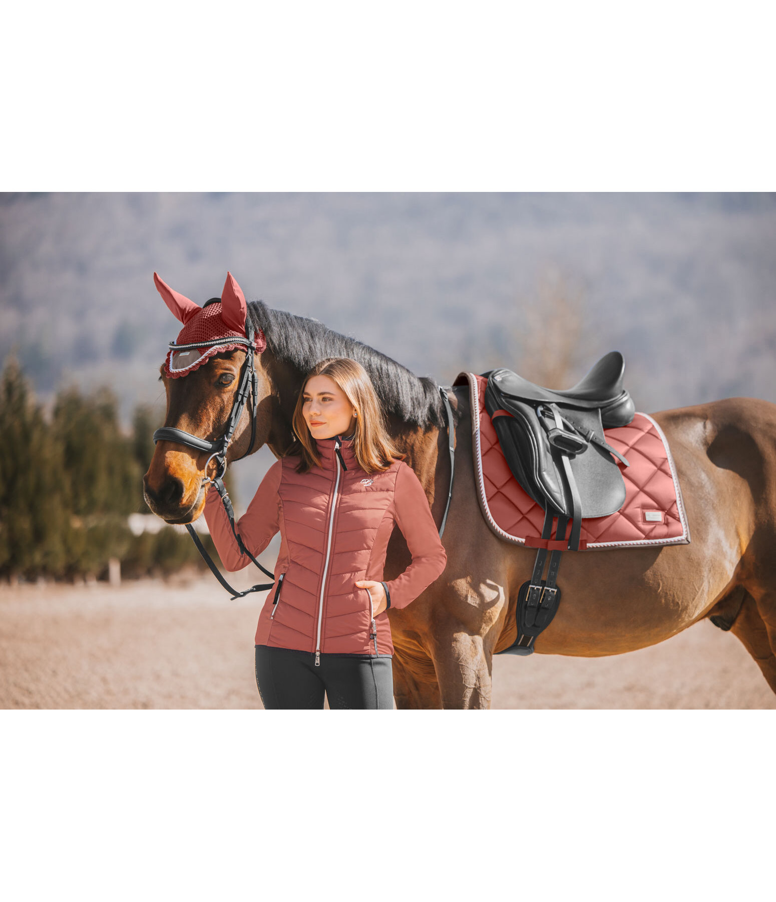 Veste d'�quitation bi-mati�re  Amelia