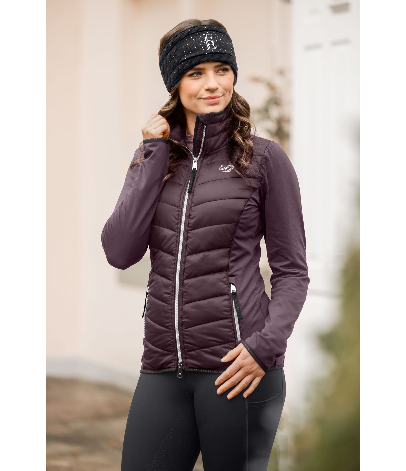 Veste d'�quitation bi-mati�re  Amelia