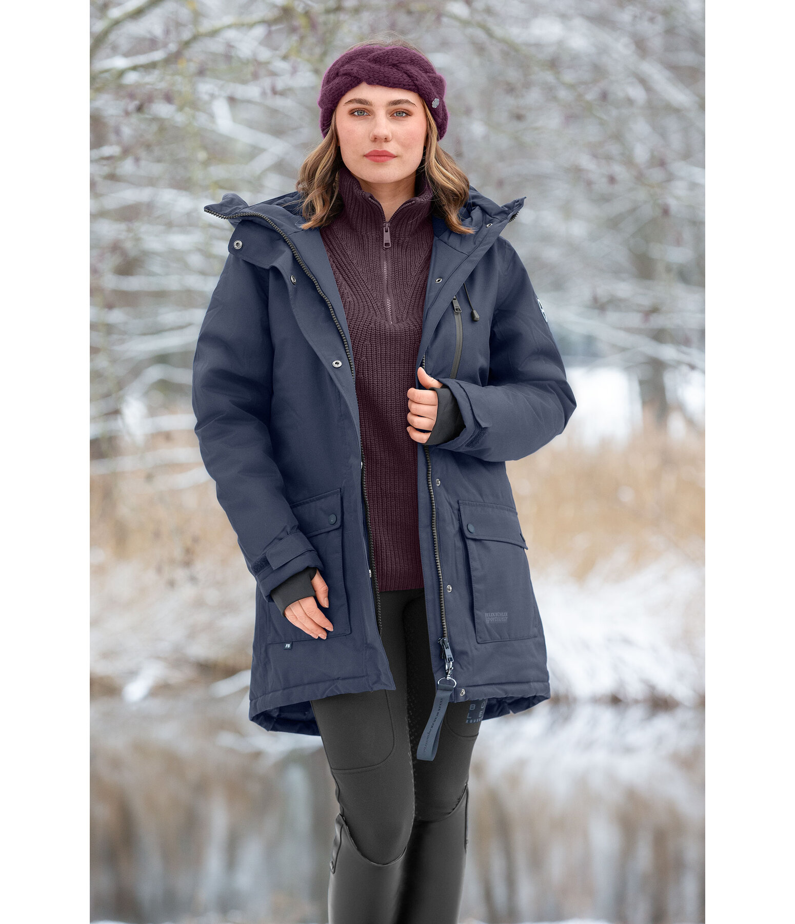 Parka d'quitation fonctionnelle  capuche  Anouk