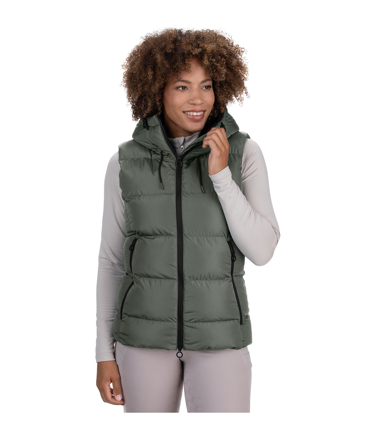Gilet d'�quitation matelass� � capuche  Mira III