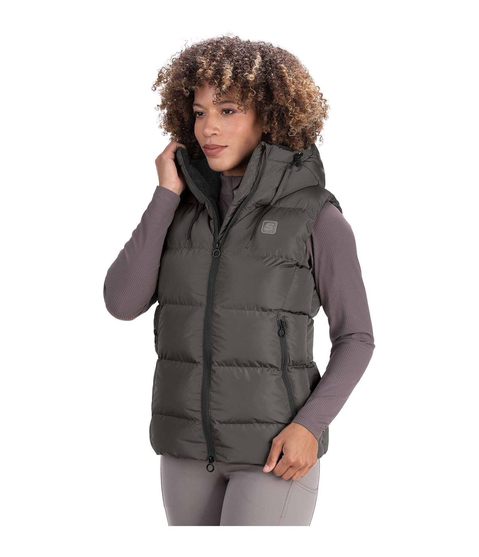 Gilet d'�quitation matelass� � capuche  Mira III