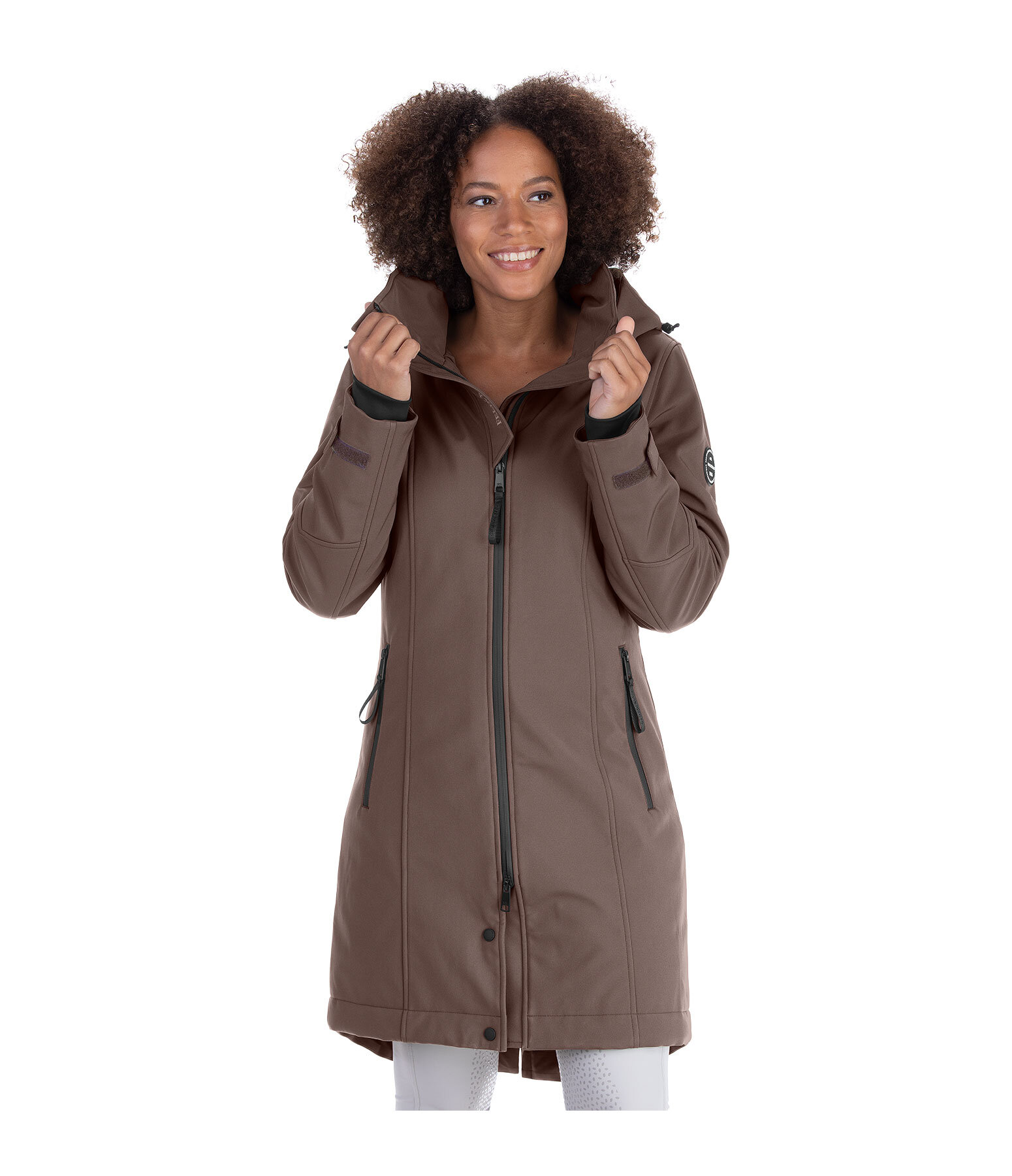 Manteau d'quitation softshell avec capuche  Aurelie