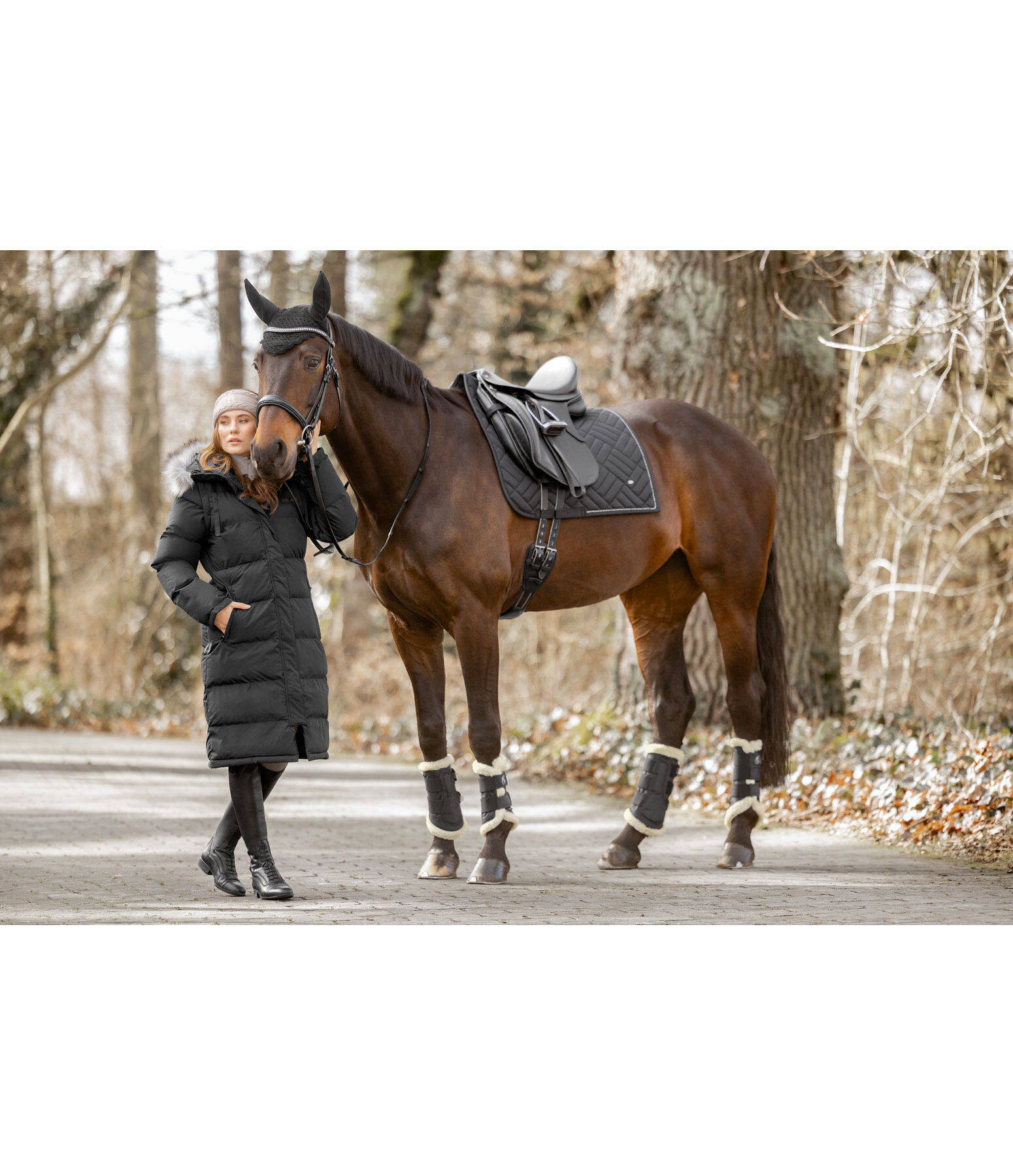 Manteau d'�quitation matelass� 2 en 1  Eleonor