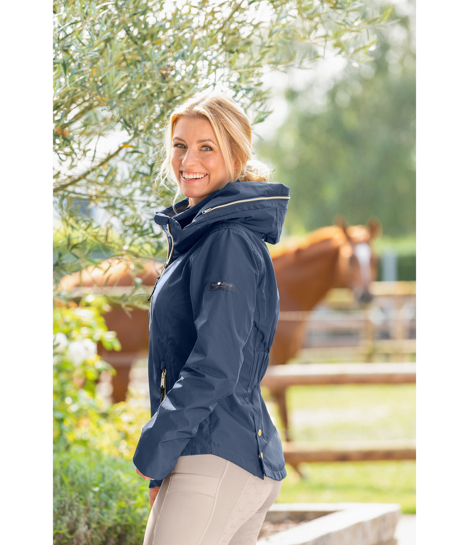 Veste d'quitation technique  capuche  Hanne