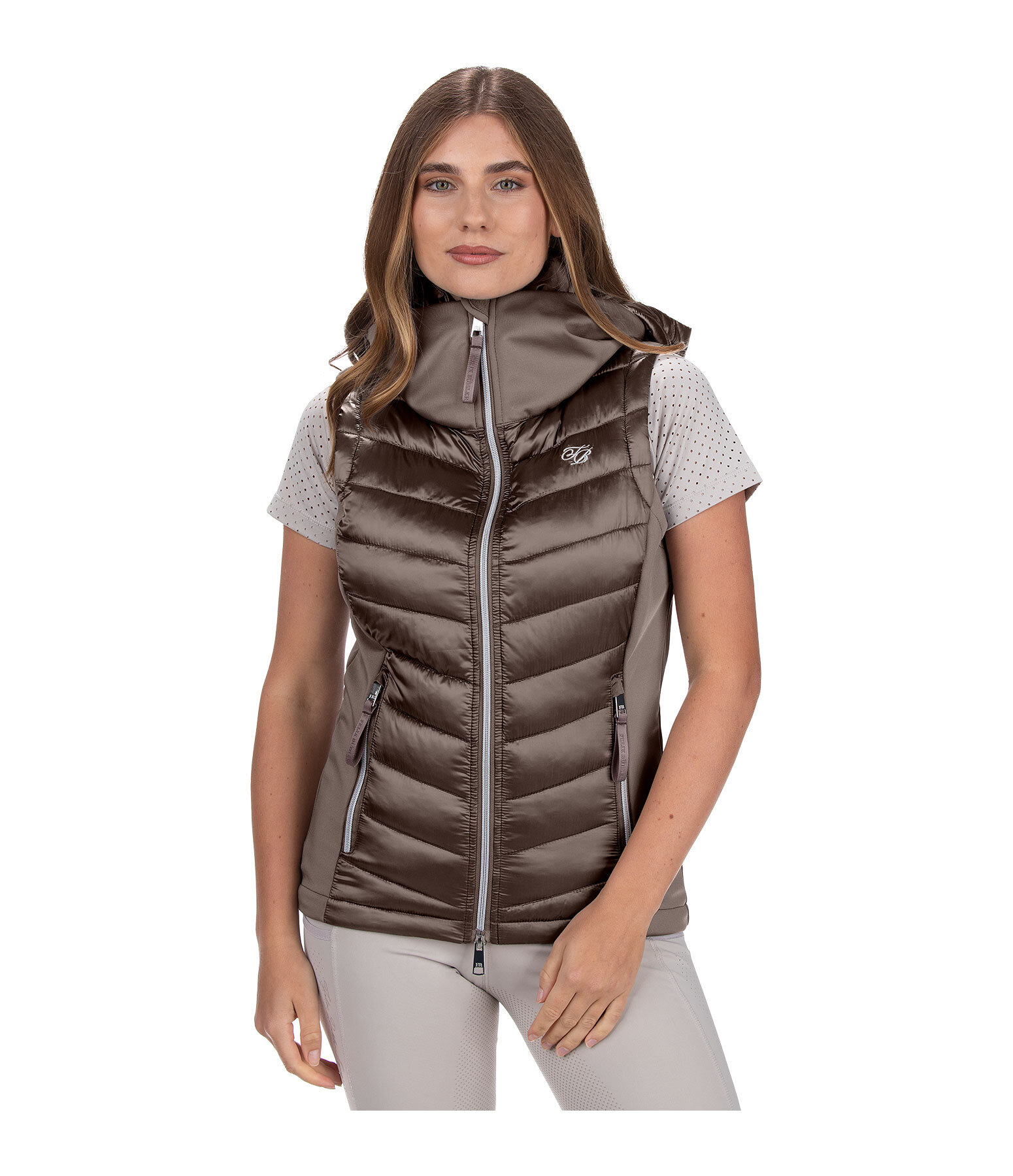 Veste d'�quitation bi-mati�re � capuche  Zoey
