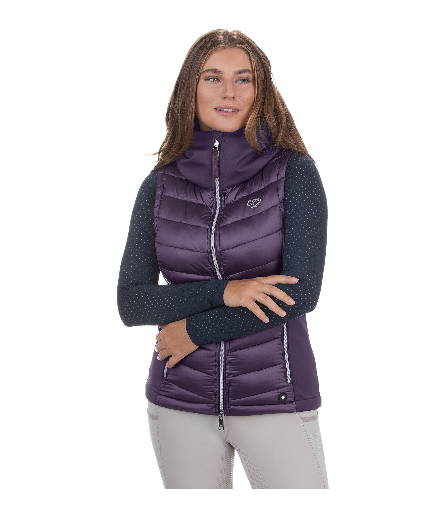 Veste d'quitation bi-matire  capuche  Zoey