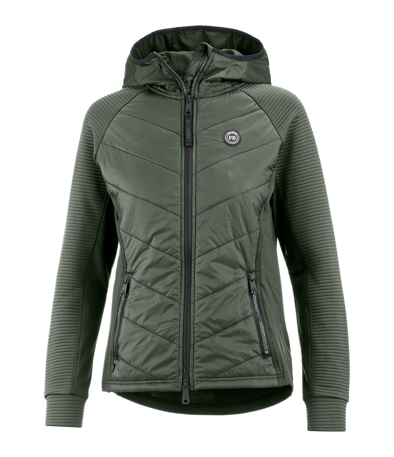 Veste stretch bi-mati�re � capuche  Lene