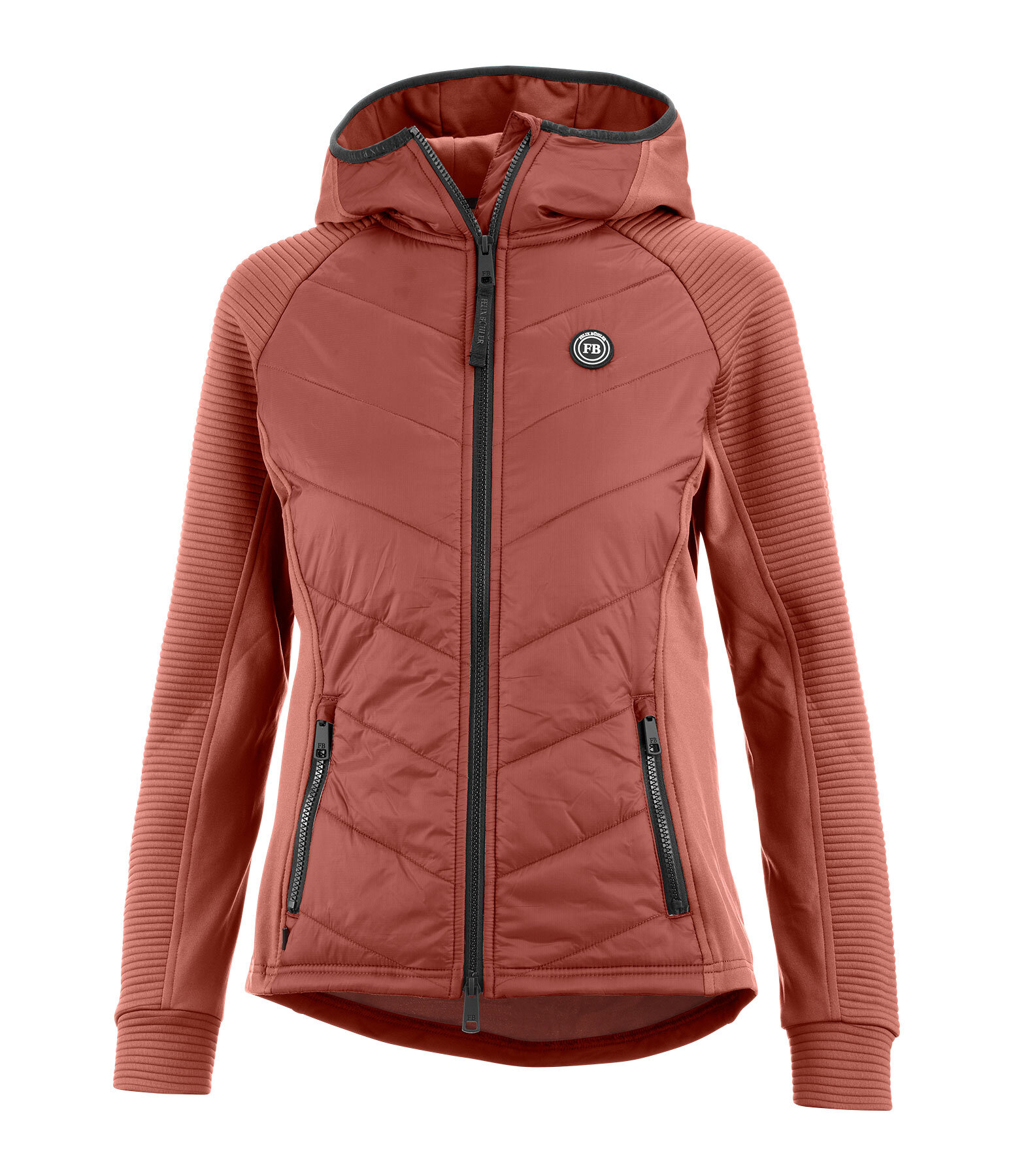 Veste stretch bi-mati�re � capuche  Lene