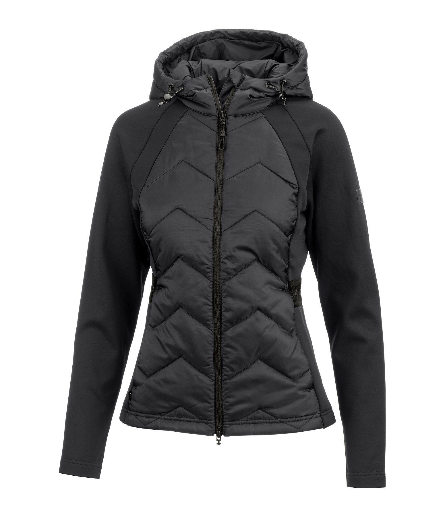 Veste bi-matire  capuche  Megan