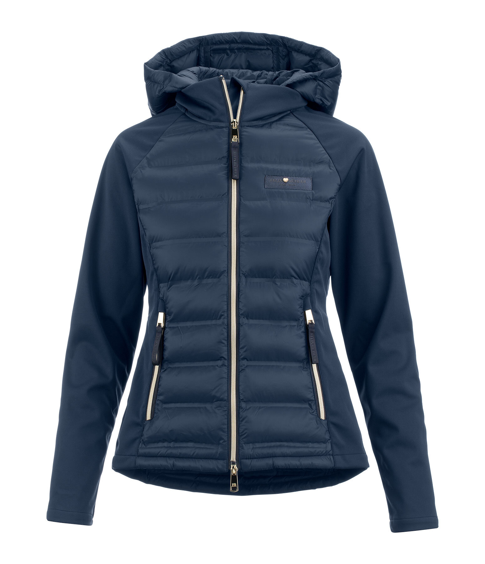 Veste bi-matire  capuche  Jolie