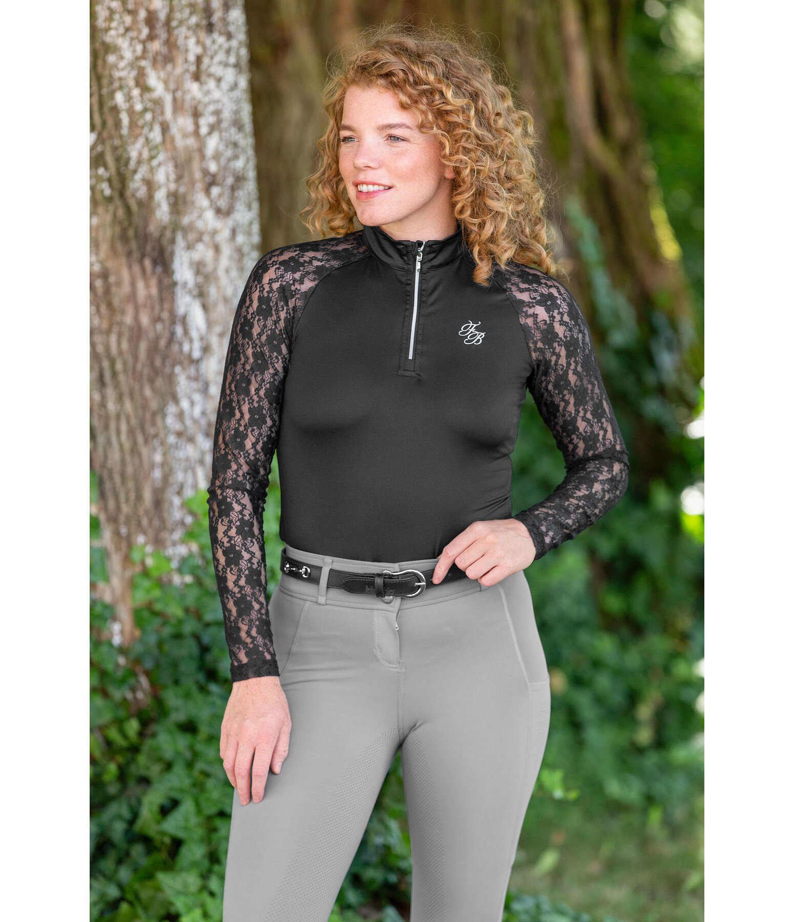 T-shirt technique zipp  manches longues  Sanne