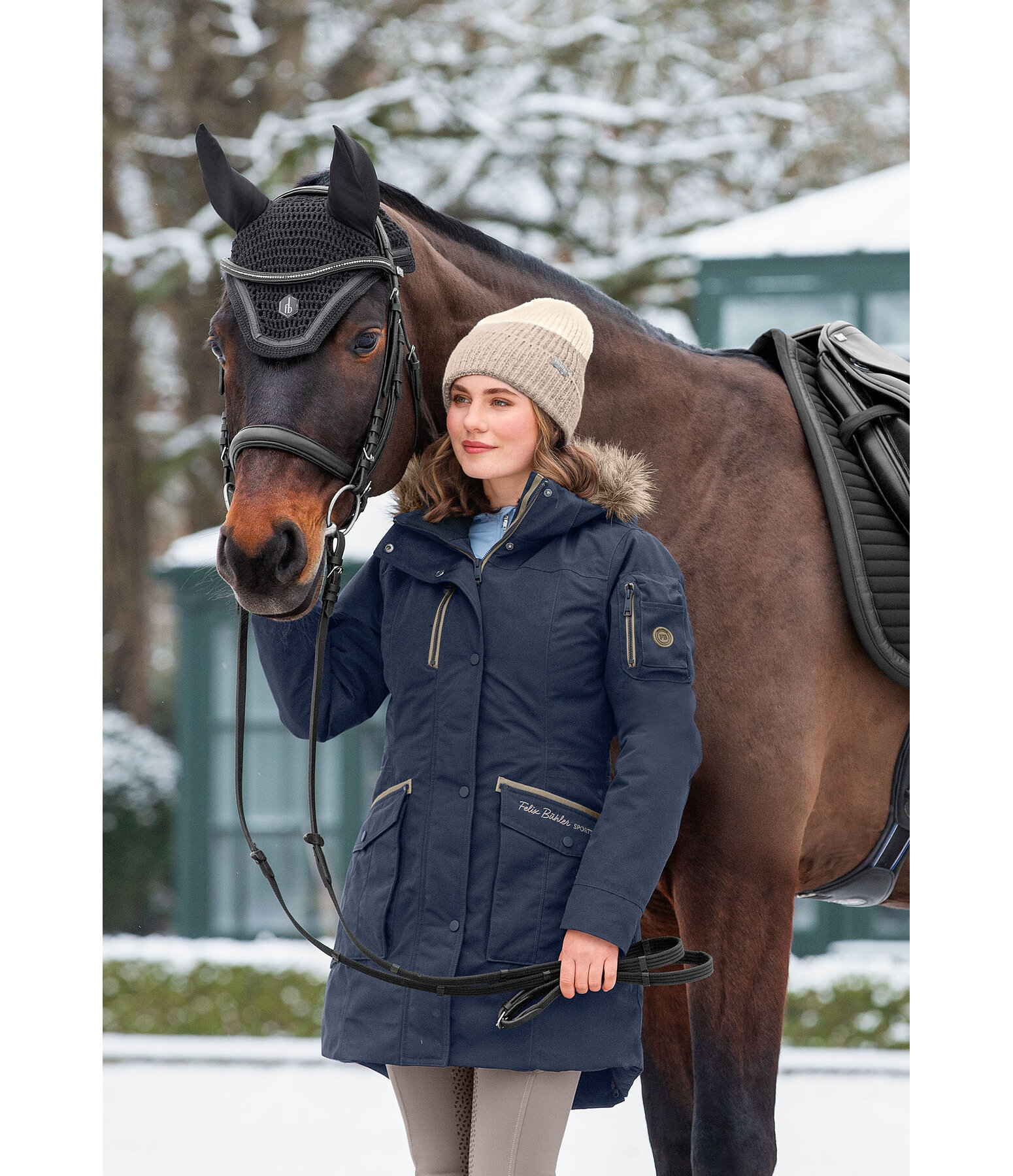 Parka d'quitation fonctionnelle  capuche  Ulla