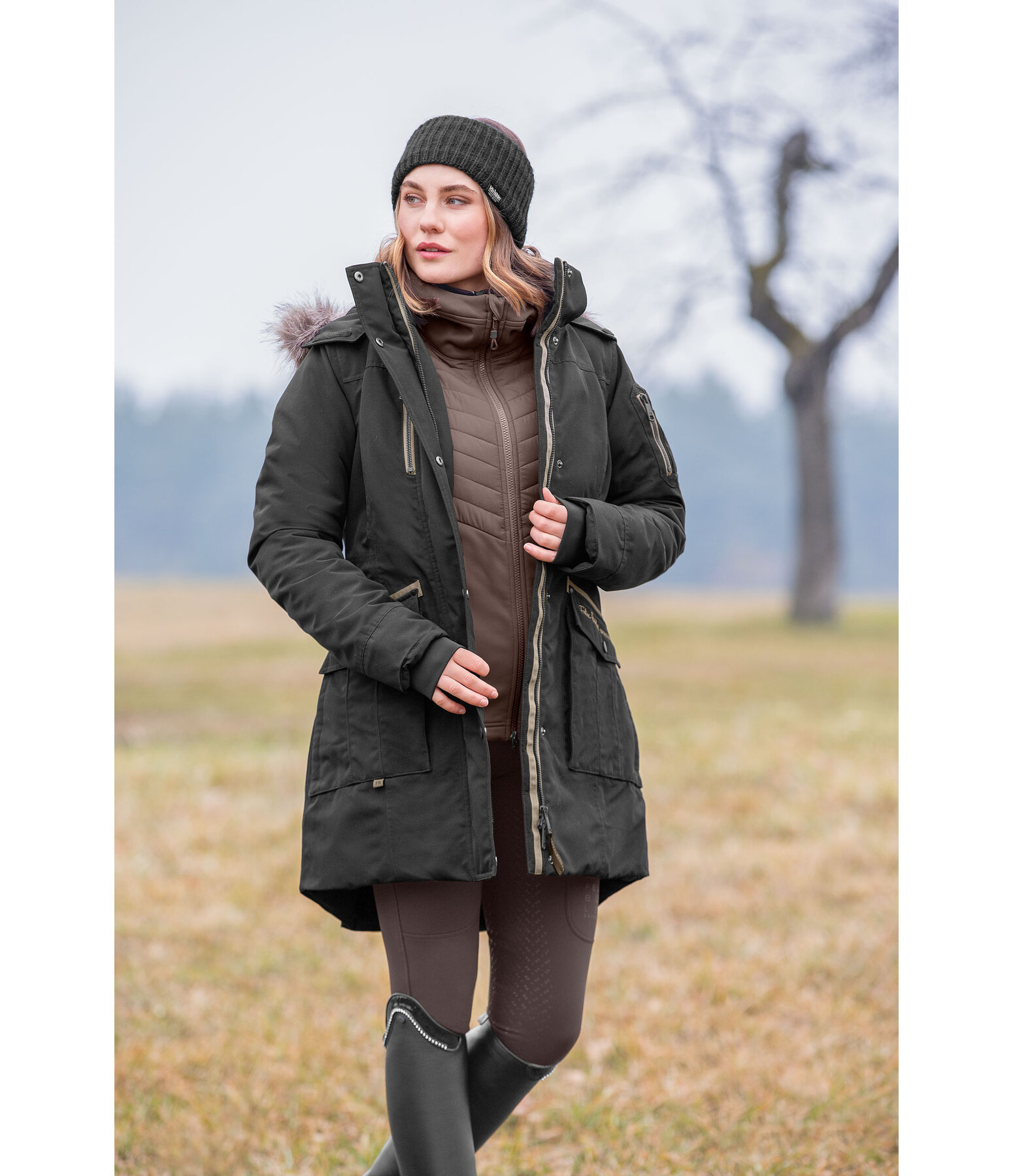 Parka d'quitation fonctionnelle  capuche  Ulla