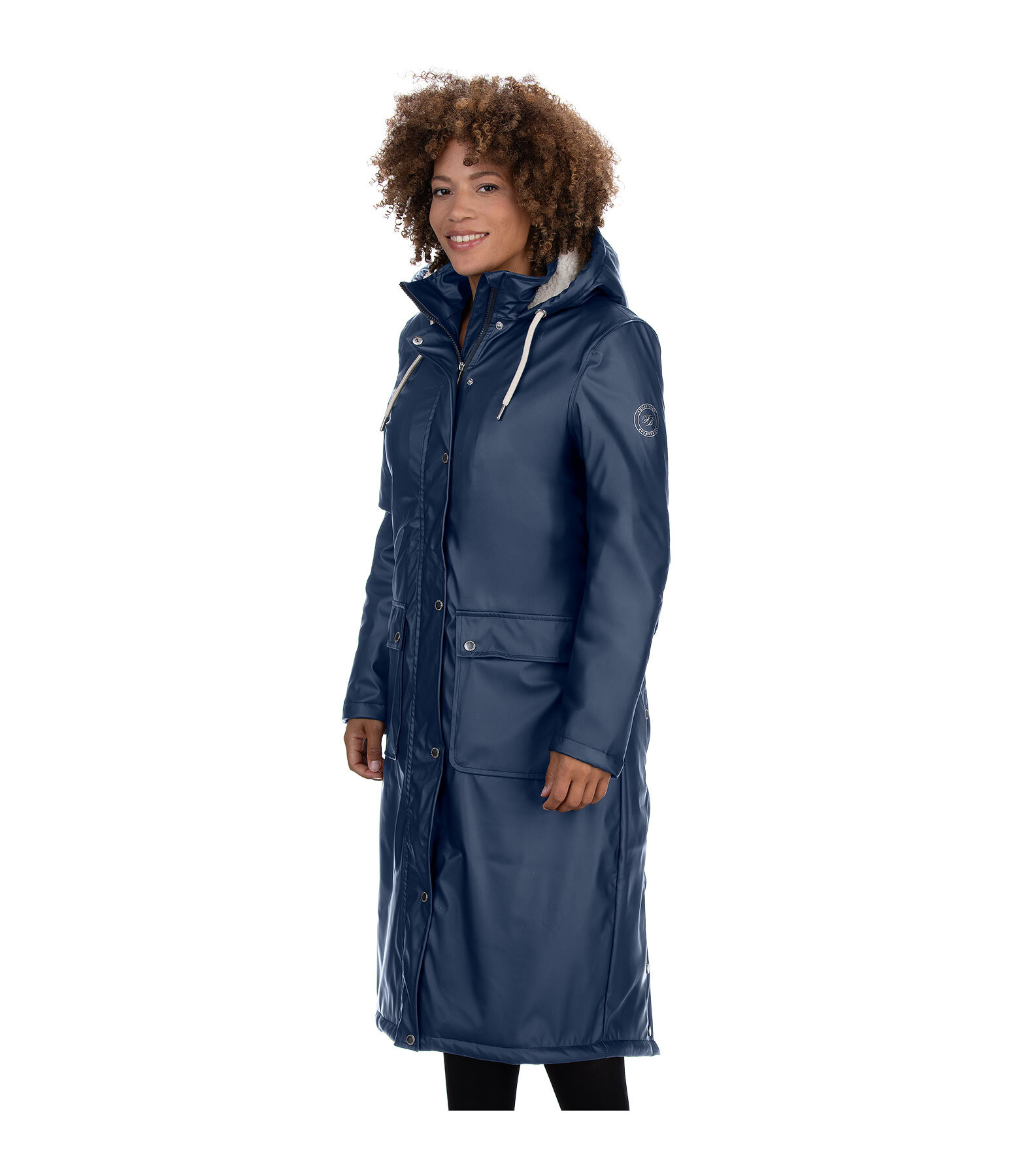 Manteau de pluie long  capuche doubl en fourrure Teddy  Paris
