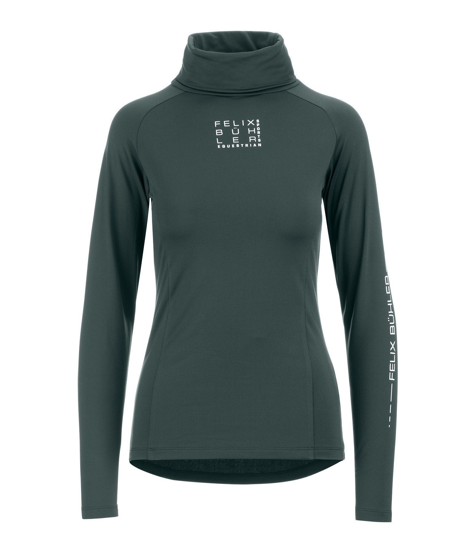T-shirt col roul� en stretch � manches longues  Performance Jonna