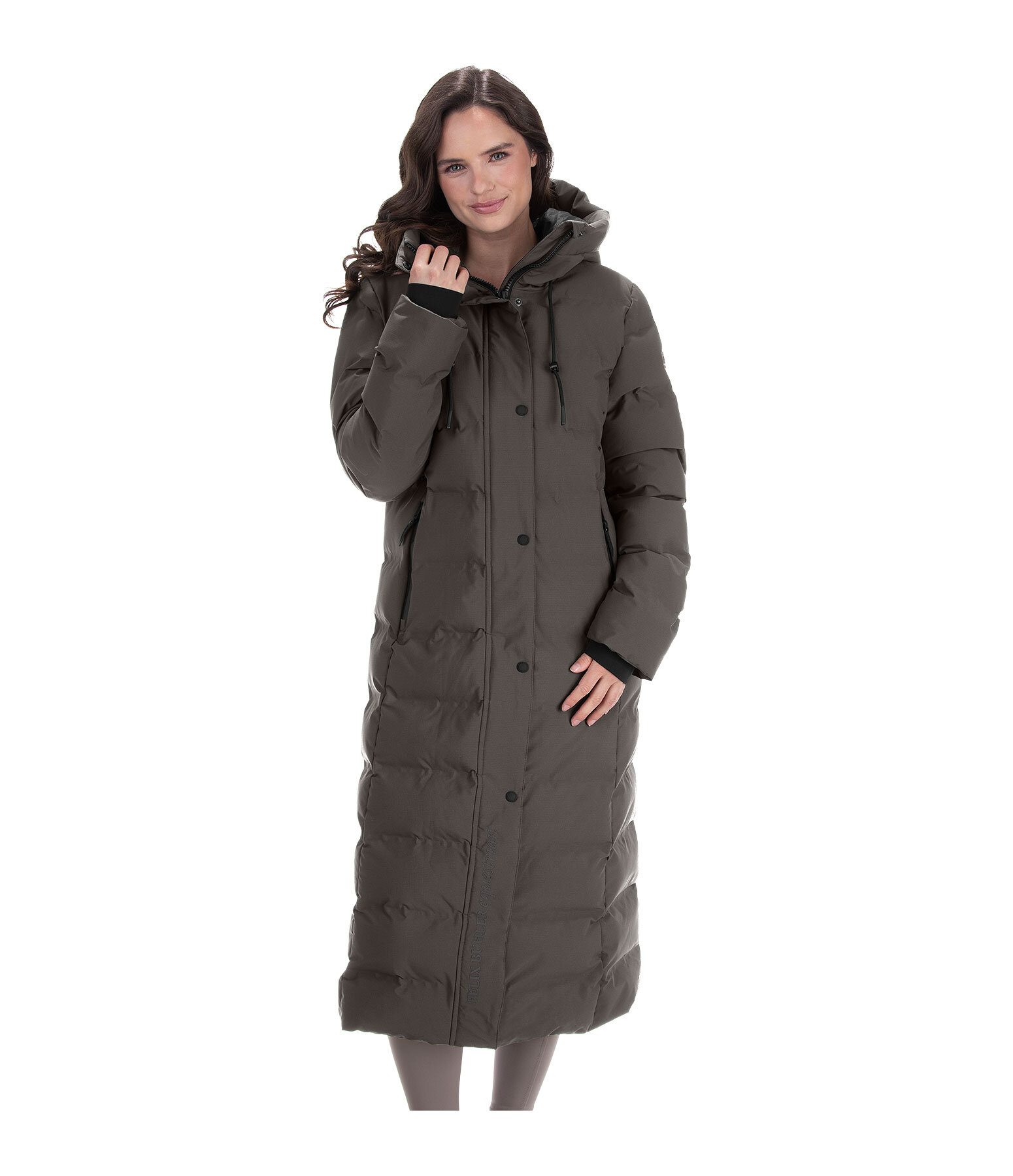 Manteau d'�quitation matelass� � capuche  Zoe