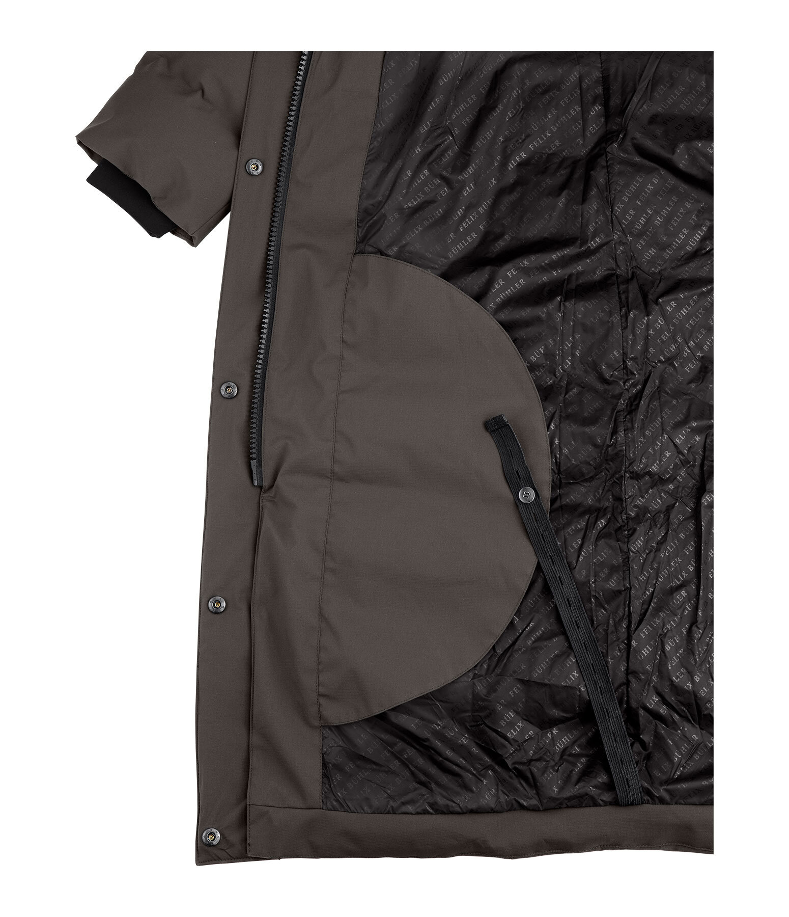 Manteau d'�quitation matelass� � capuche  Zoe
