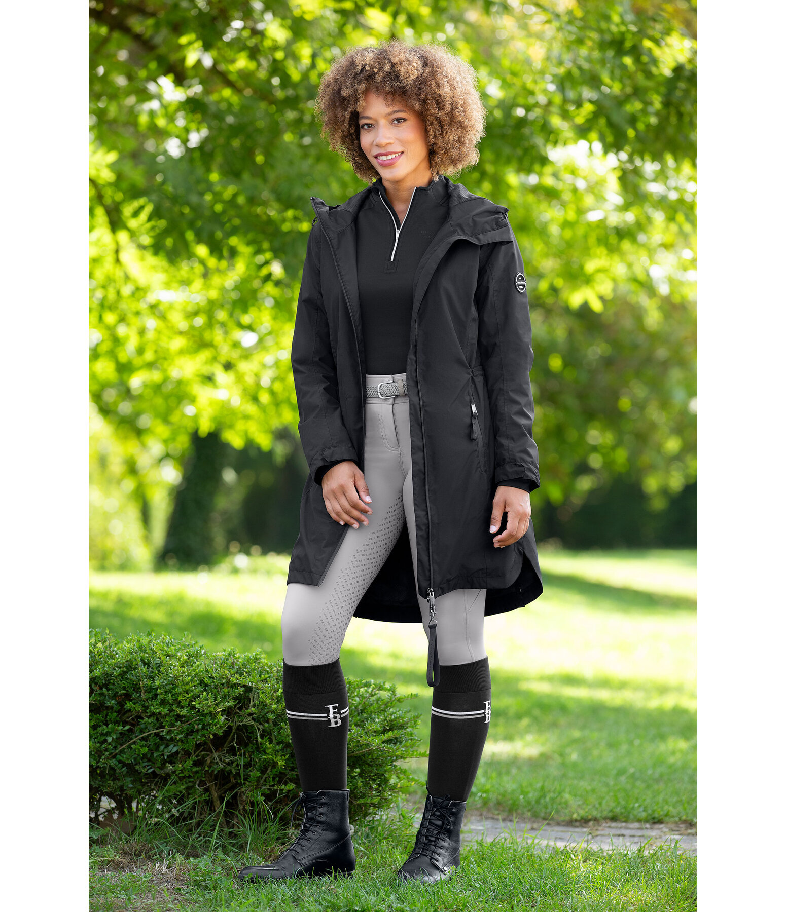 Parka d'�quitation technique � capuche  Emily II