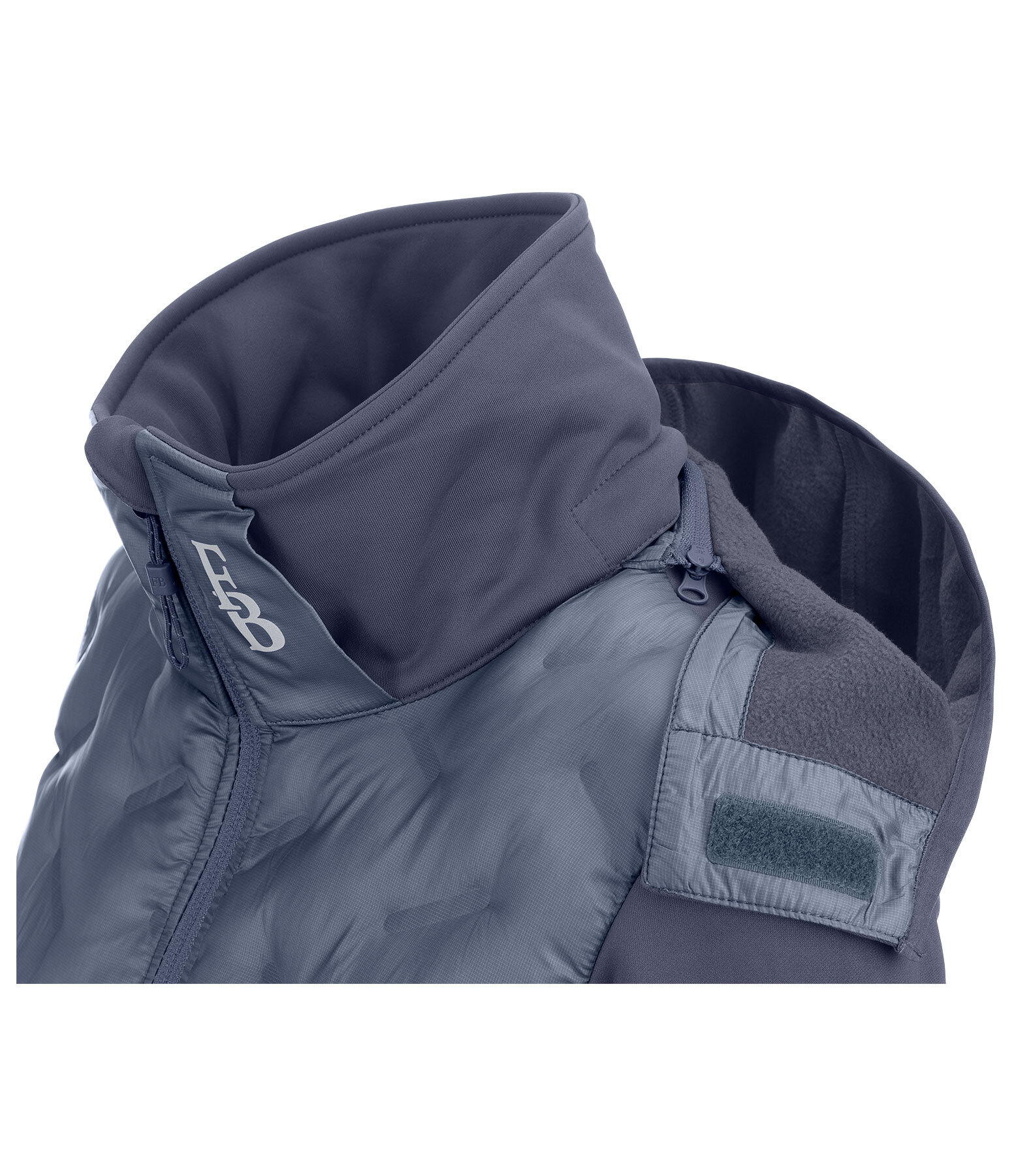 Veste bi-mati�re � capuche  Lina