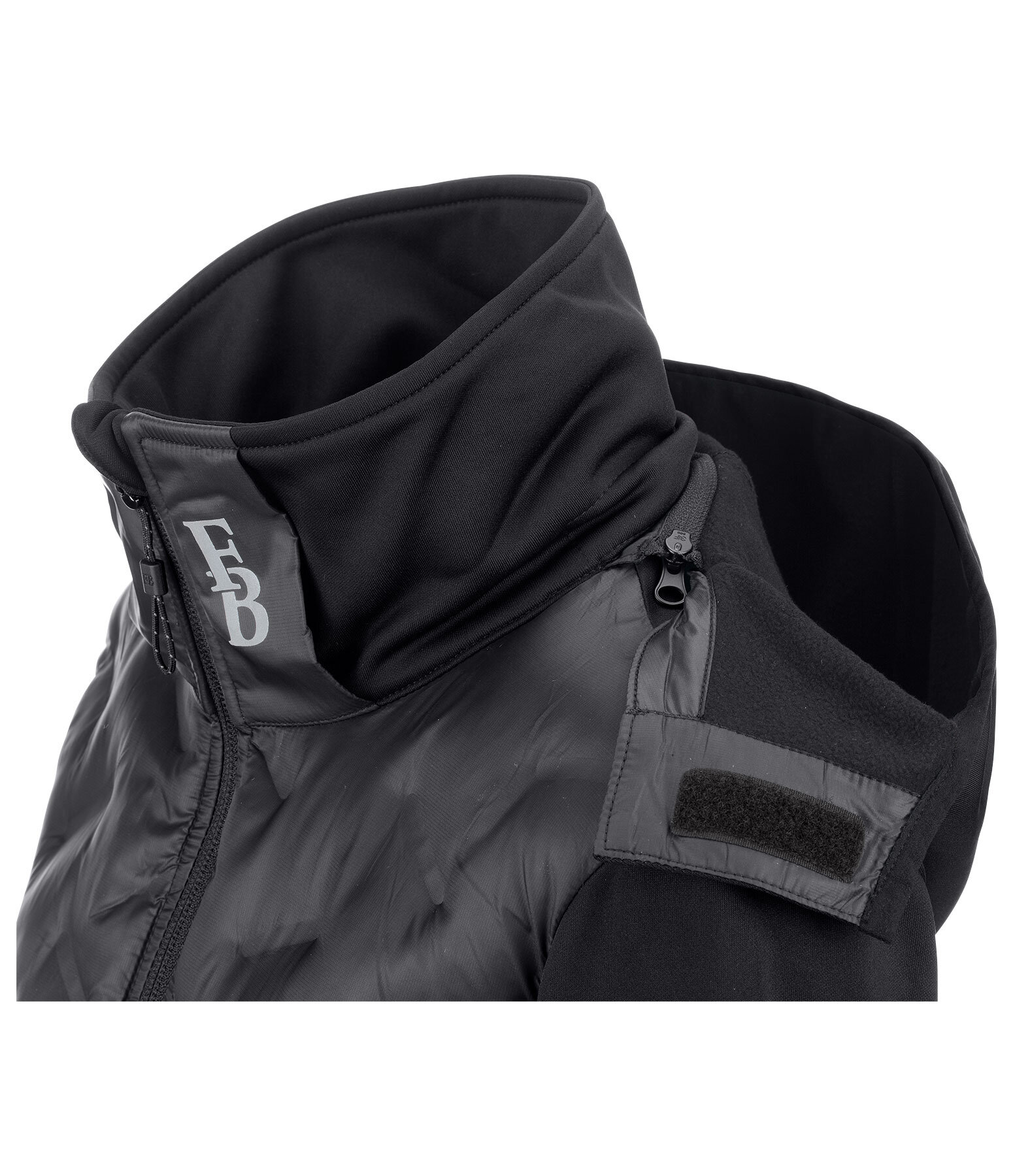 Veste bi-mati�re � capuche  Lina