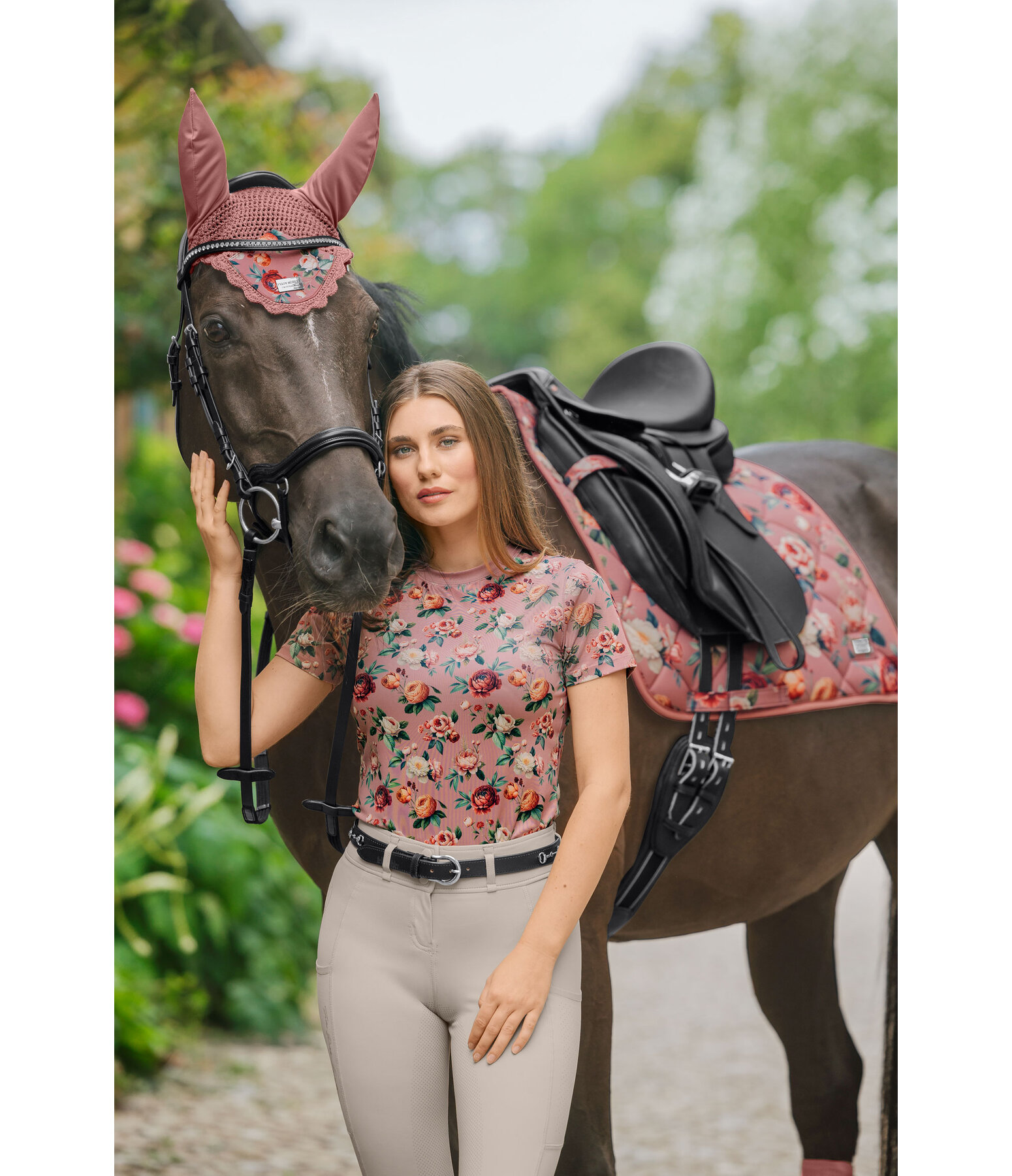 T-shirt technique cropped  Fleur