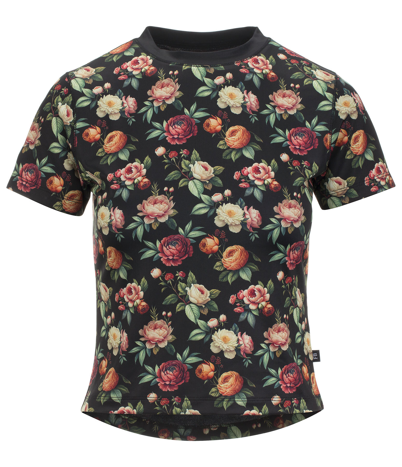 T-shirt technique cropped  Fleur