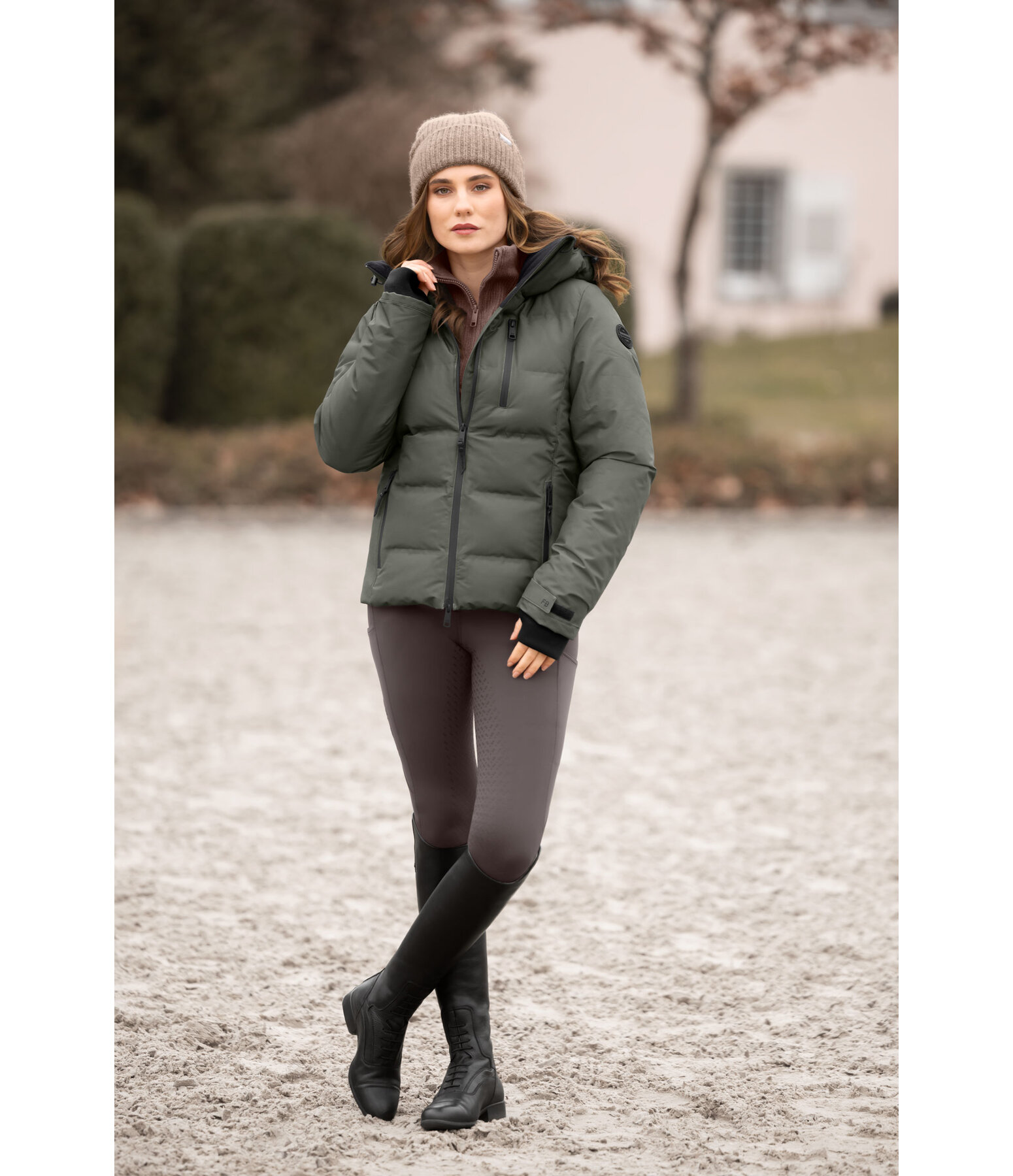 Veste d'�quitation technique � capuche  Hailey