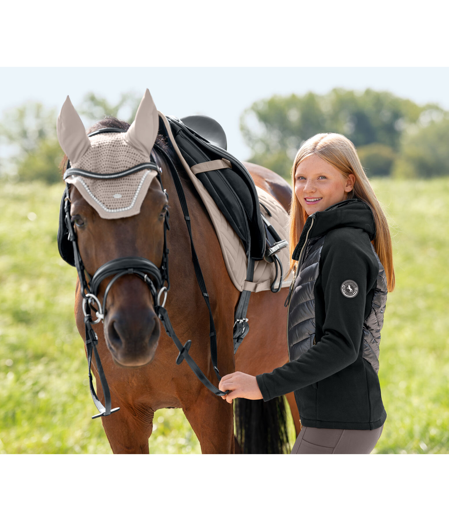 Veste d'�quitation bi-mati�re Enfant  Dora