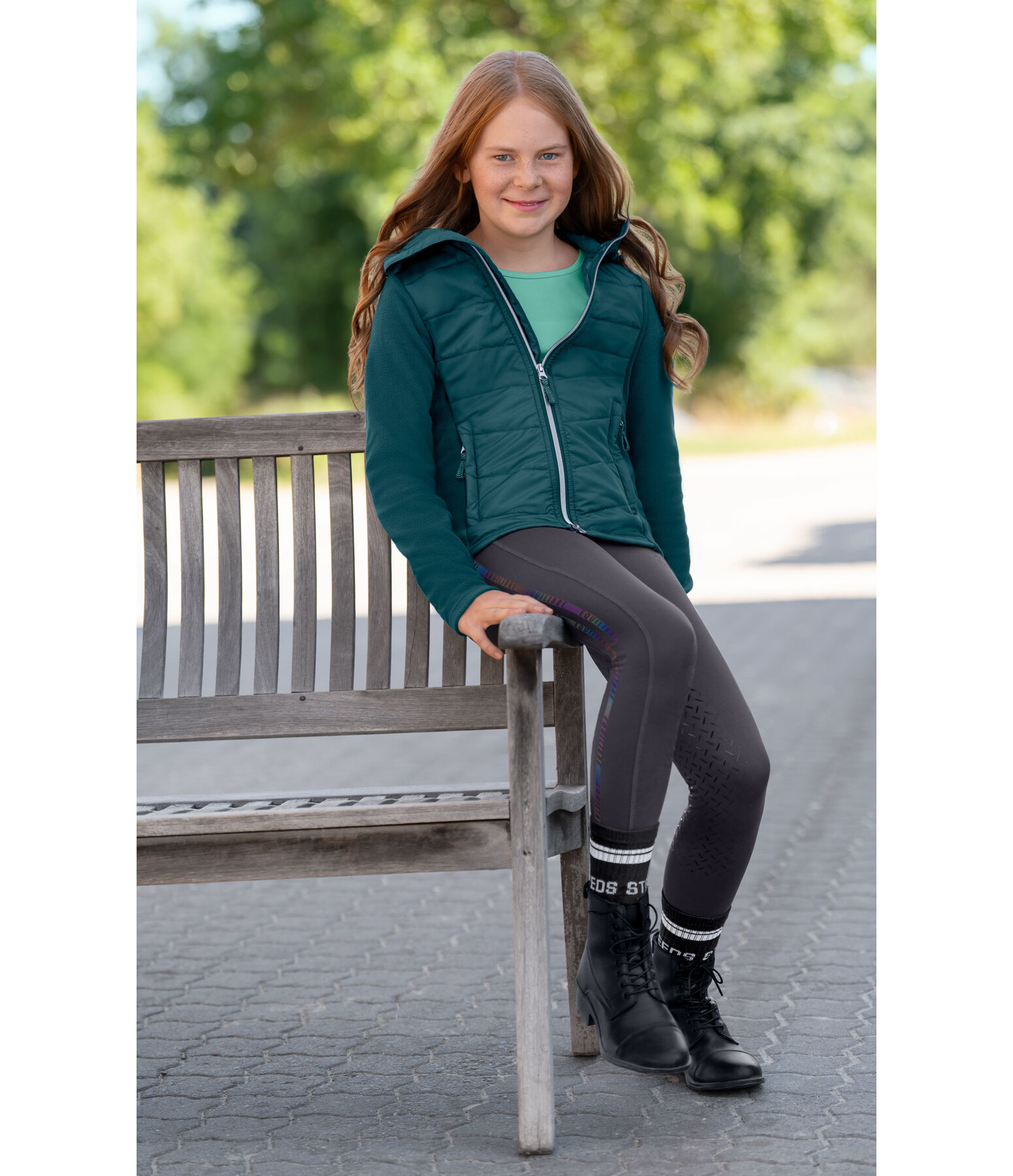 Veste matelass�e bi-mati�re enfant  Inja