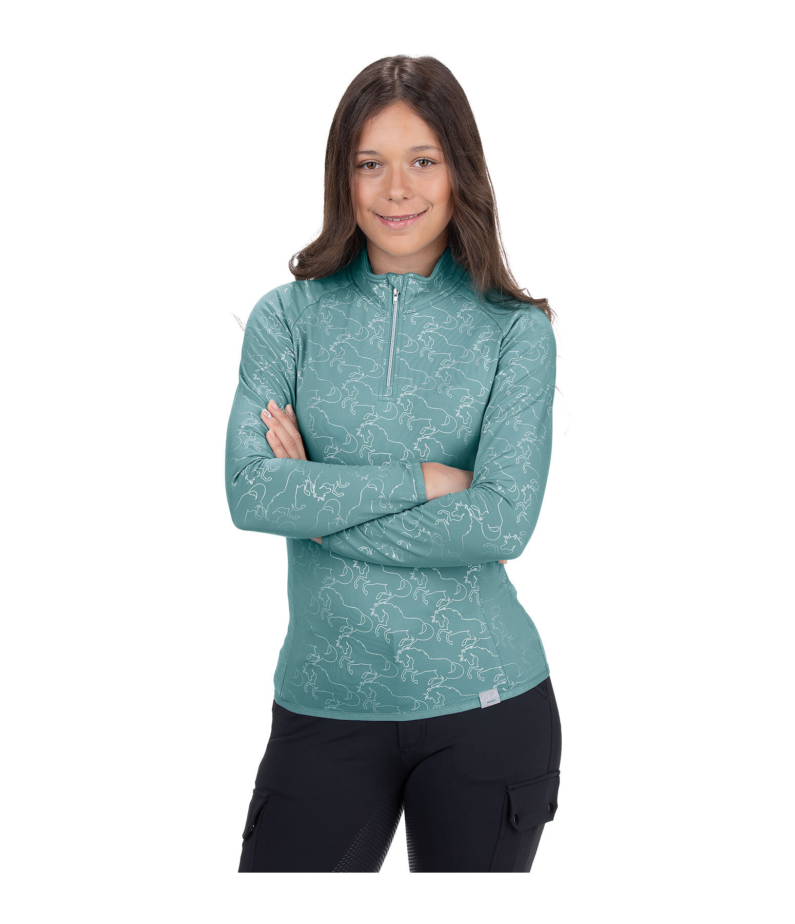 T-shirt technique � manches longues en stretch enfant  Xena
