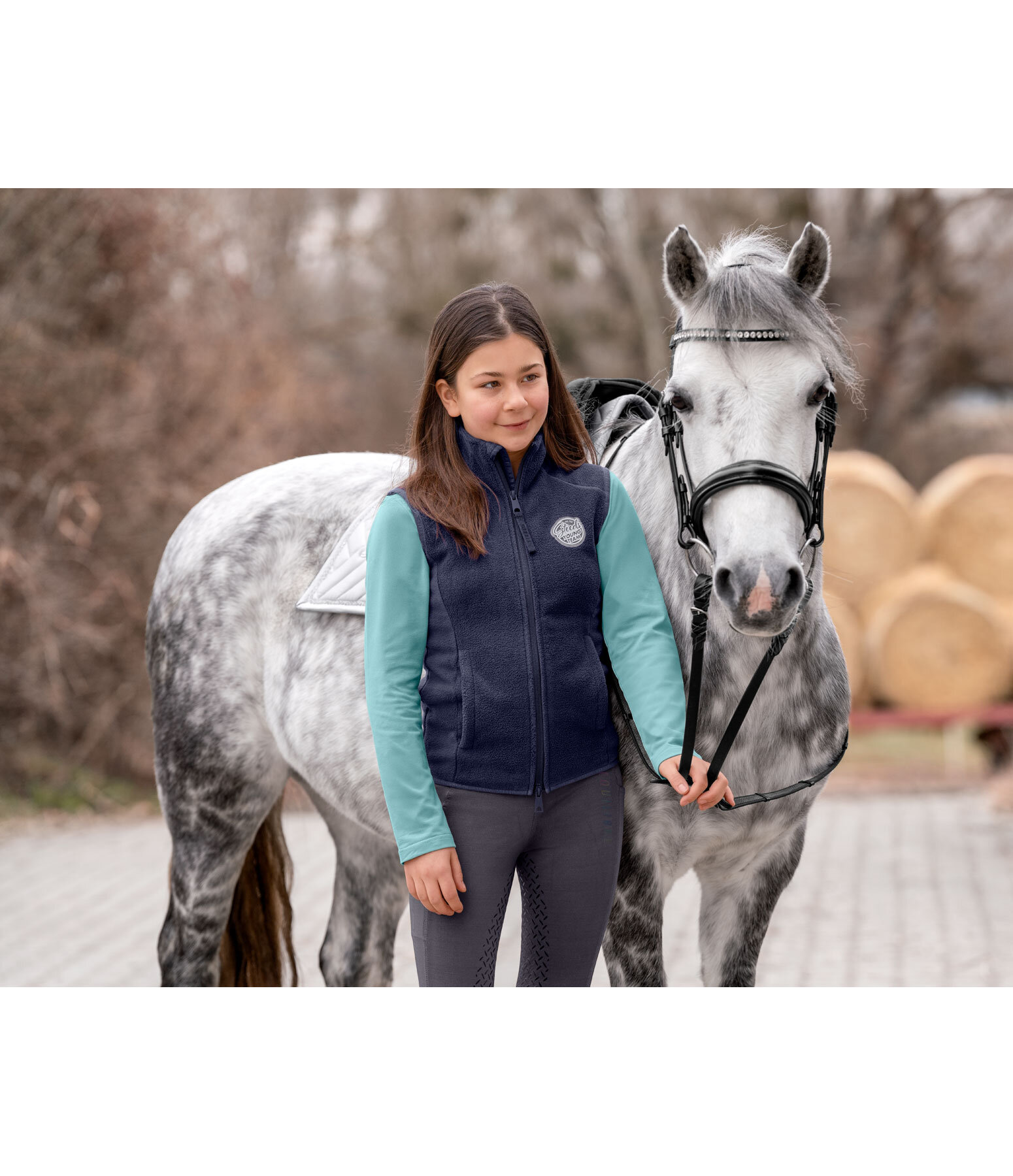 Gilet d'quitation en polaire enfant  Magali