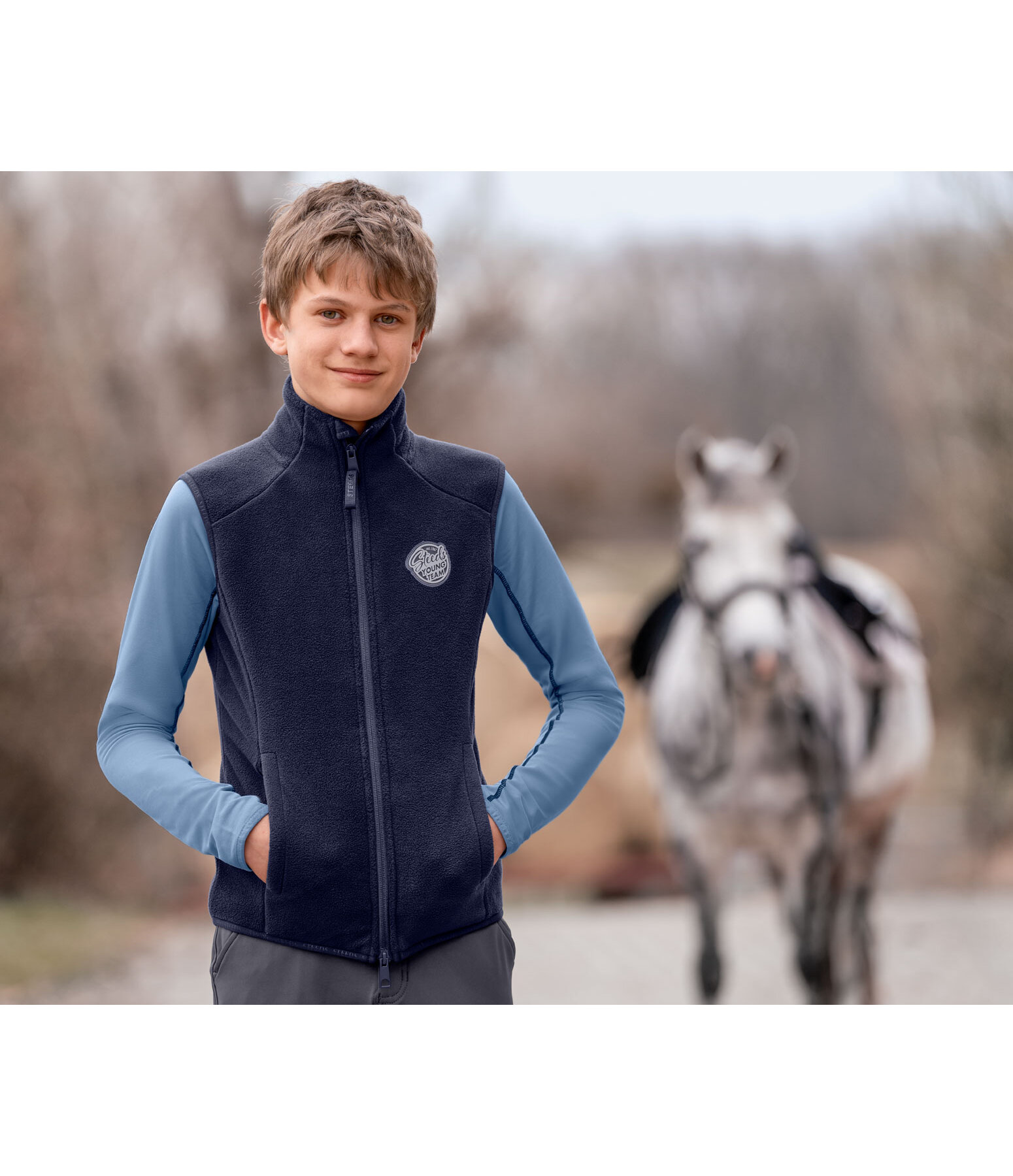 Gilet d'quitation en polaire enfant  Magali