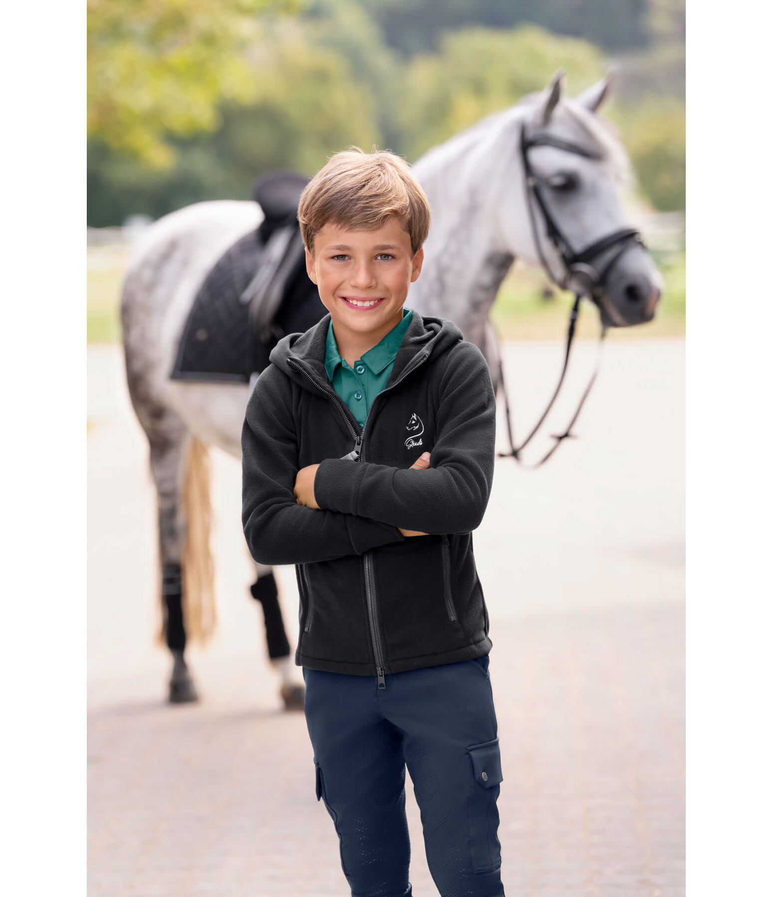 Veste polaire avec capuche enfant  Cadie