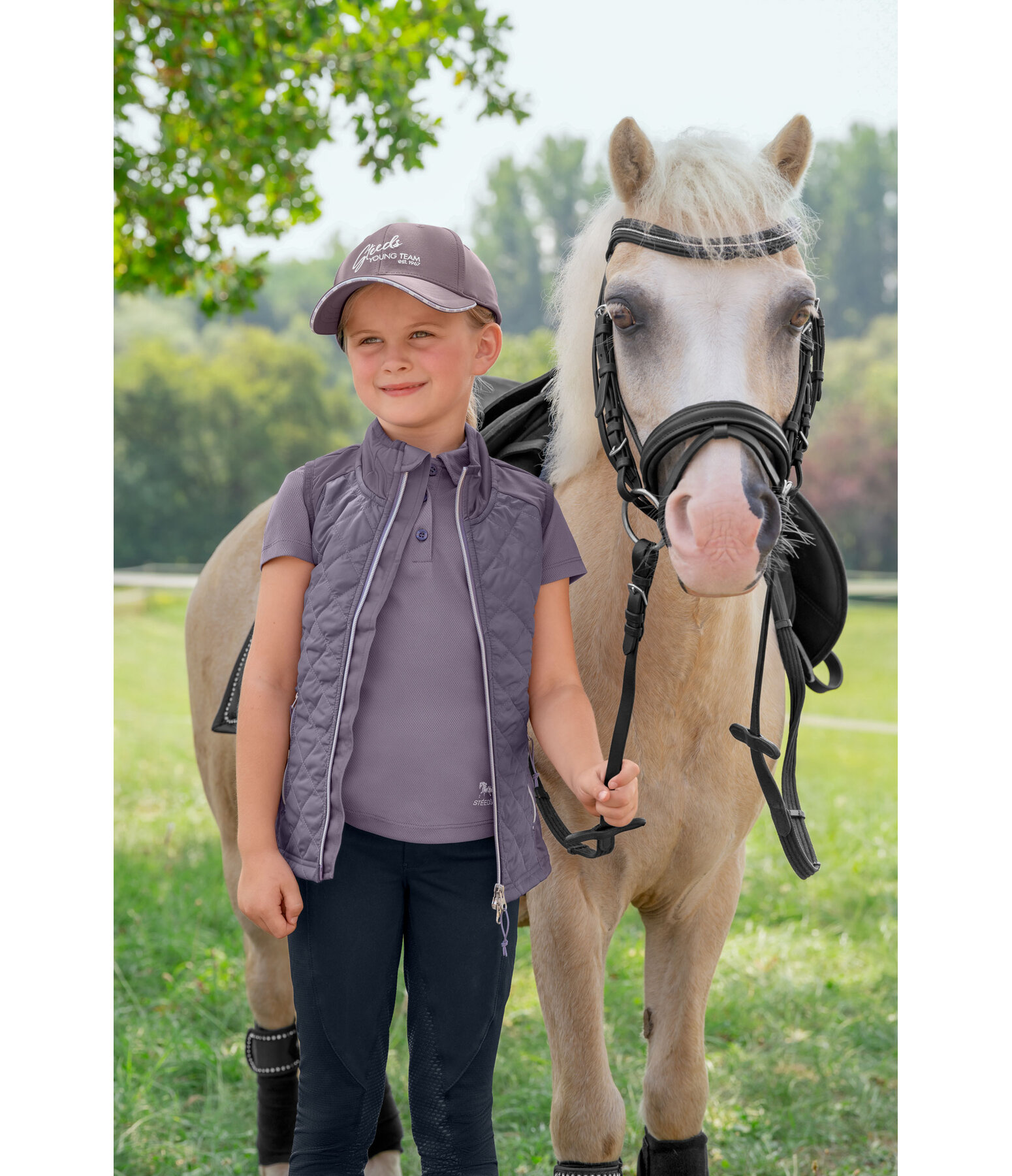 Gilet d'�quitation bi-mati�re enfant   Mika II