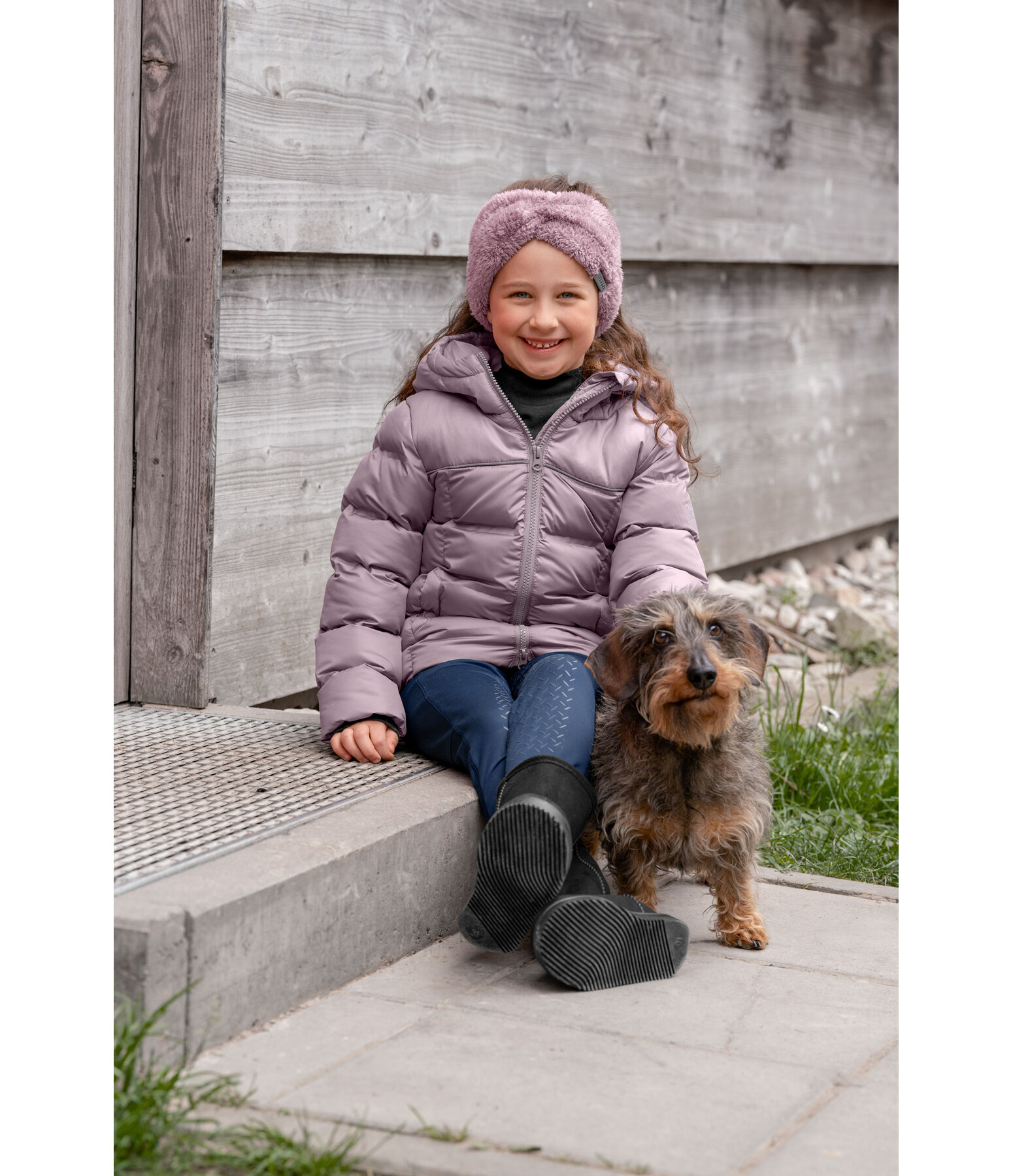 Doudoune d'�quitation hiver pour enfant  Fenna