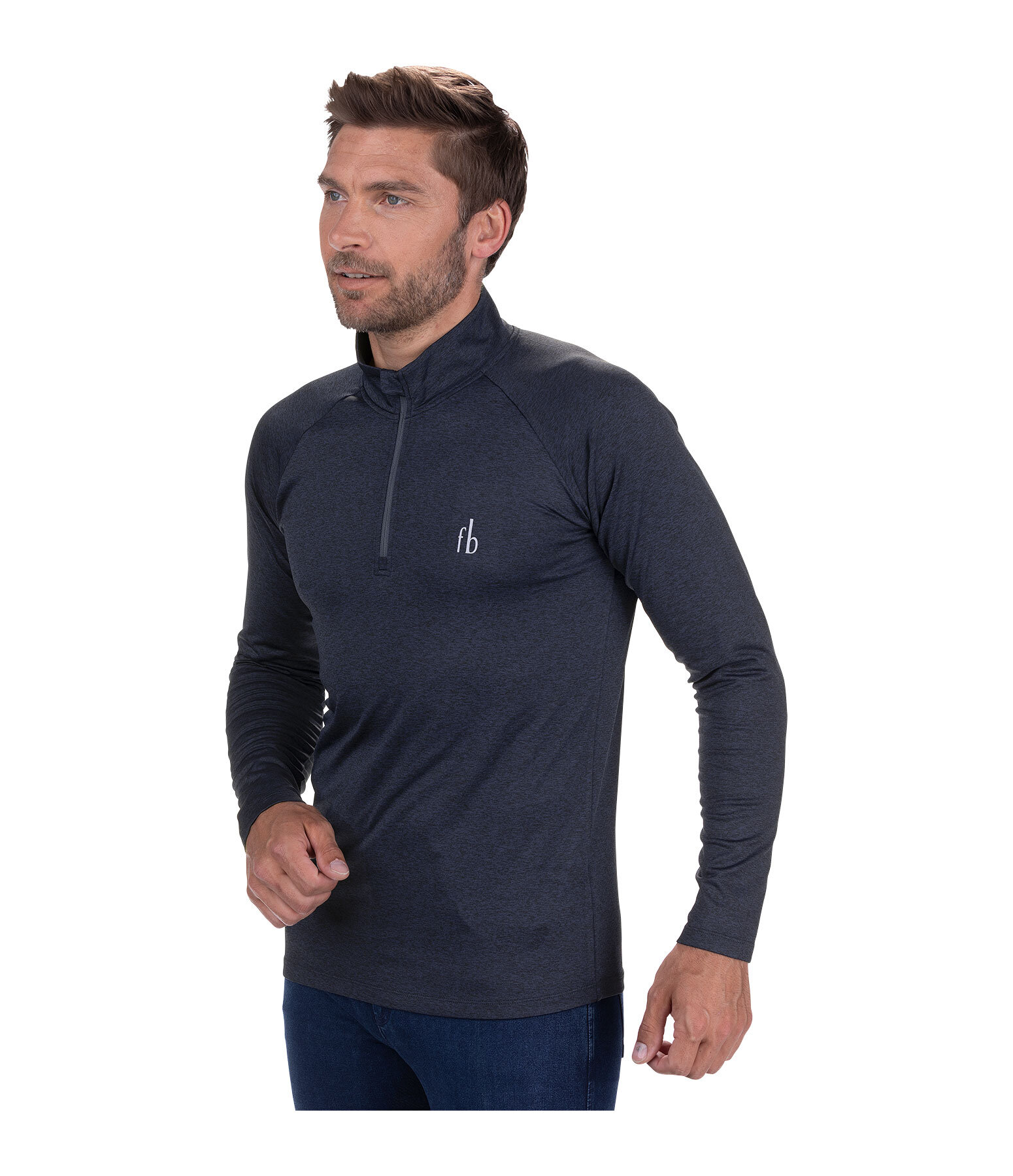 T-shirt � manches longues stretch Performance pour hommes  Denton