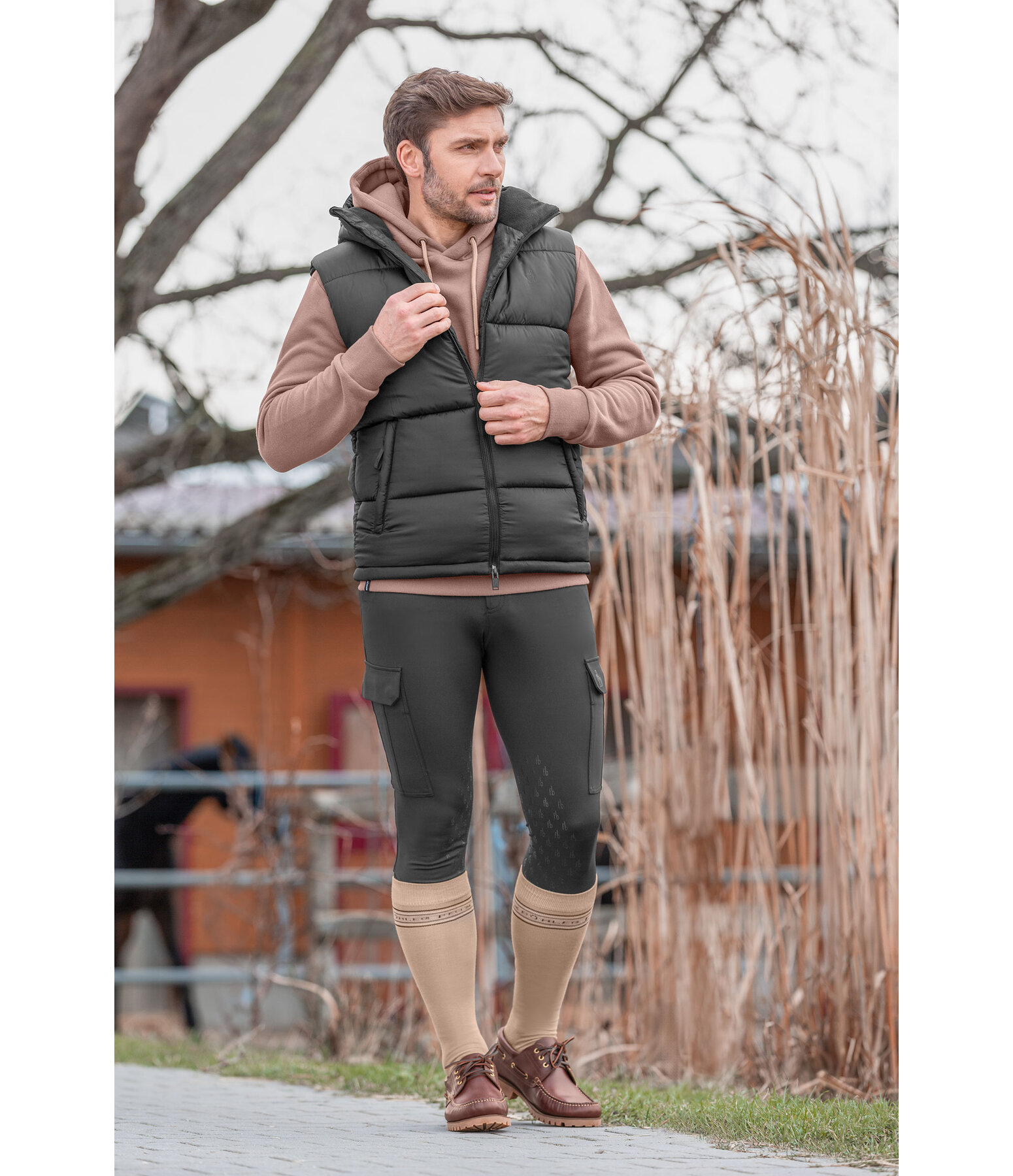 Gilet d'quitation matelass Homme  Omaha