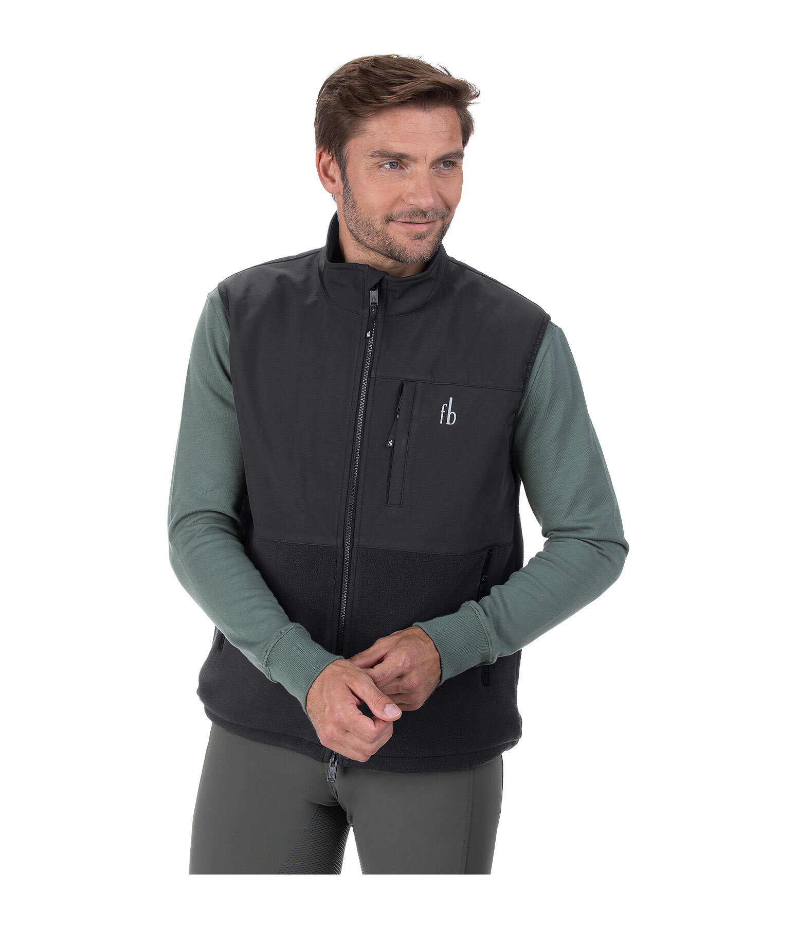 Gilet d'�quitation bi-mati�re pour homme  Chicago
