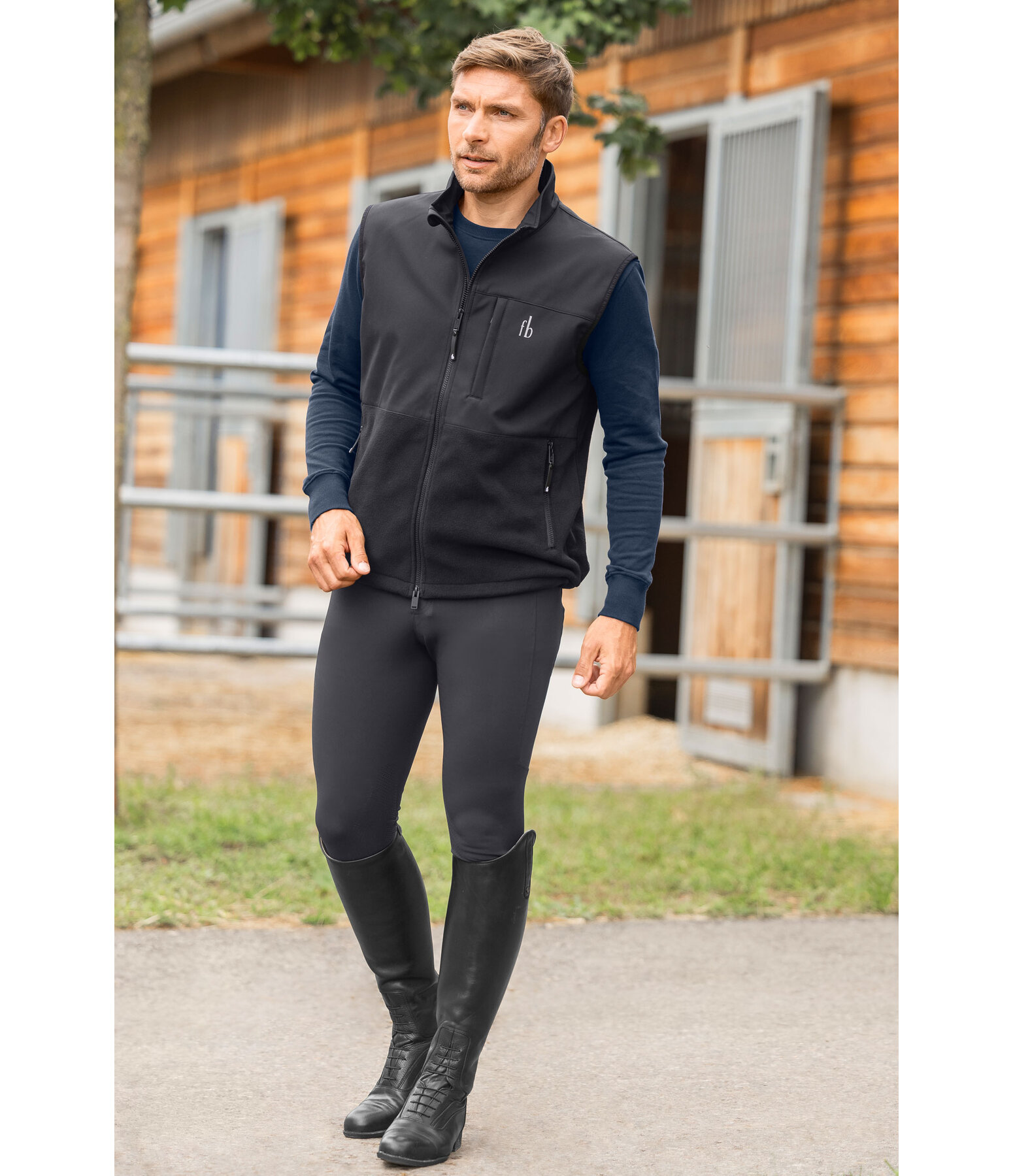 Gilet d'�quitation bi-mati�re pour homme  Chicago