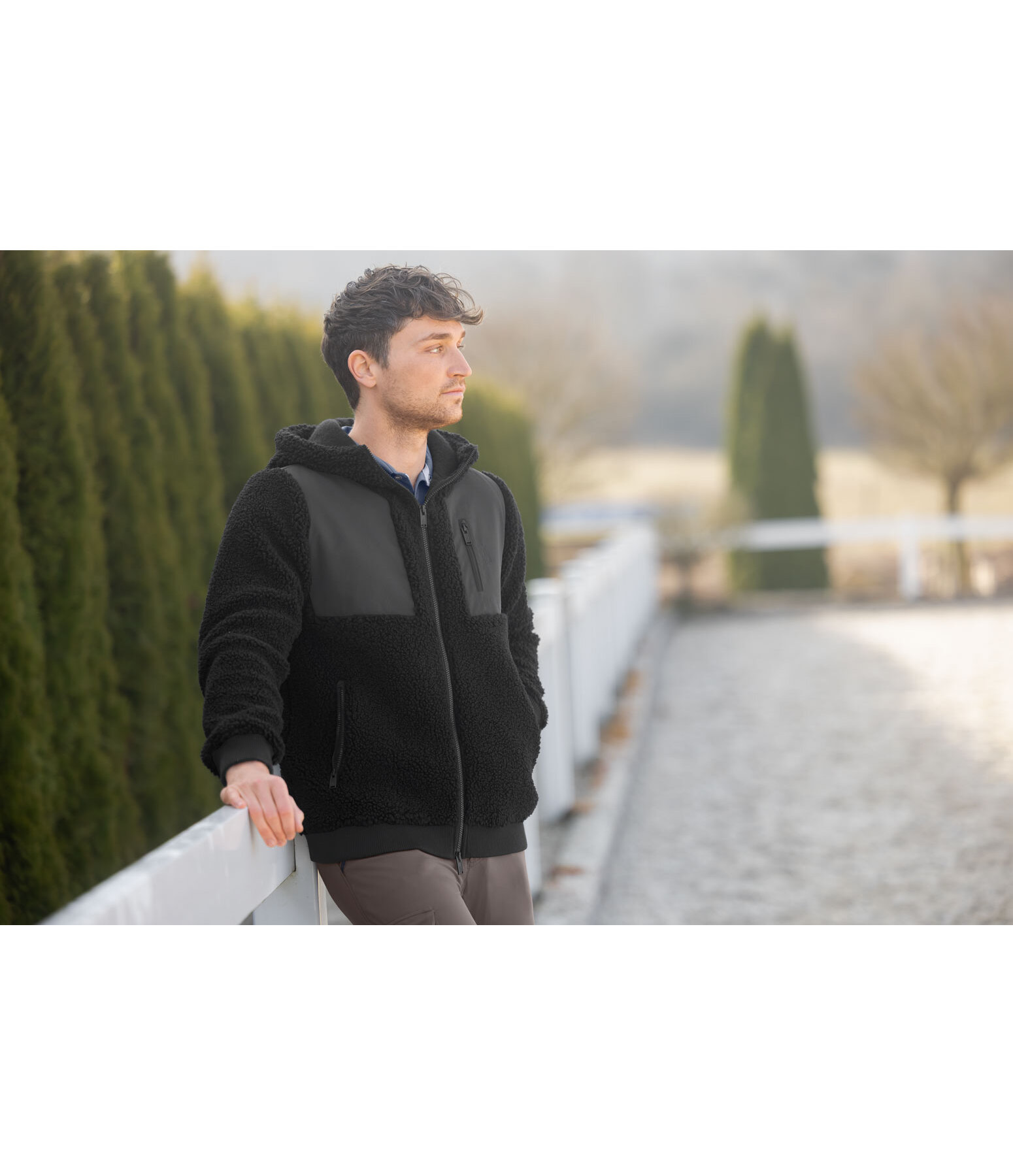Veste bi-mati�re avec polaire Teddy homme  Ottawa